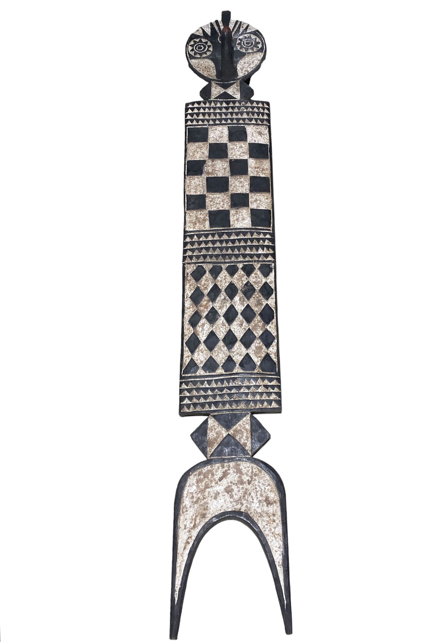 #5542 Large African Bobo Bwa Plank Mask Burkina Faso 80" H