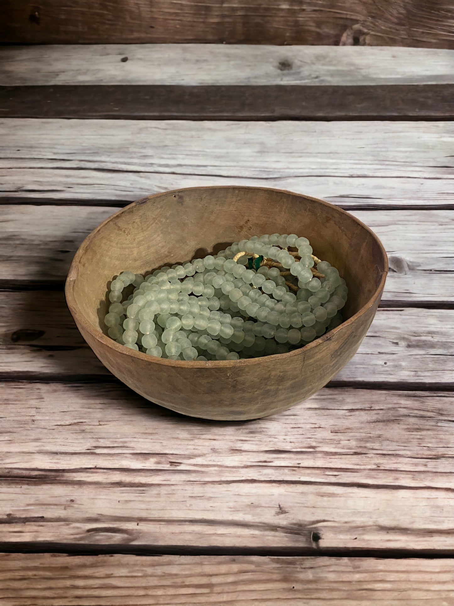 #5829 African Hausa Engraved Wooden Bowl From Niger 12.5" D