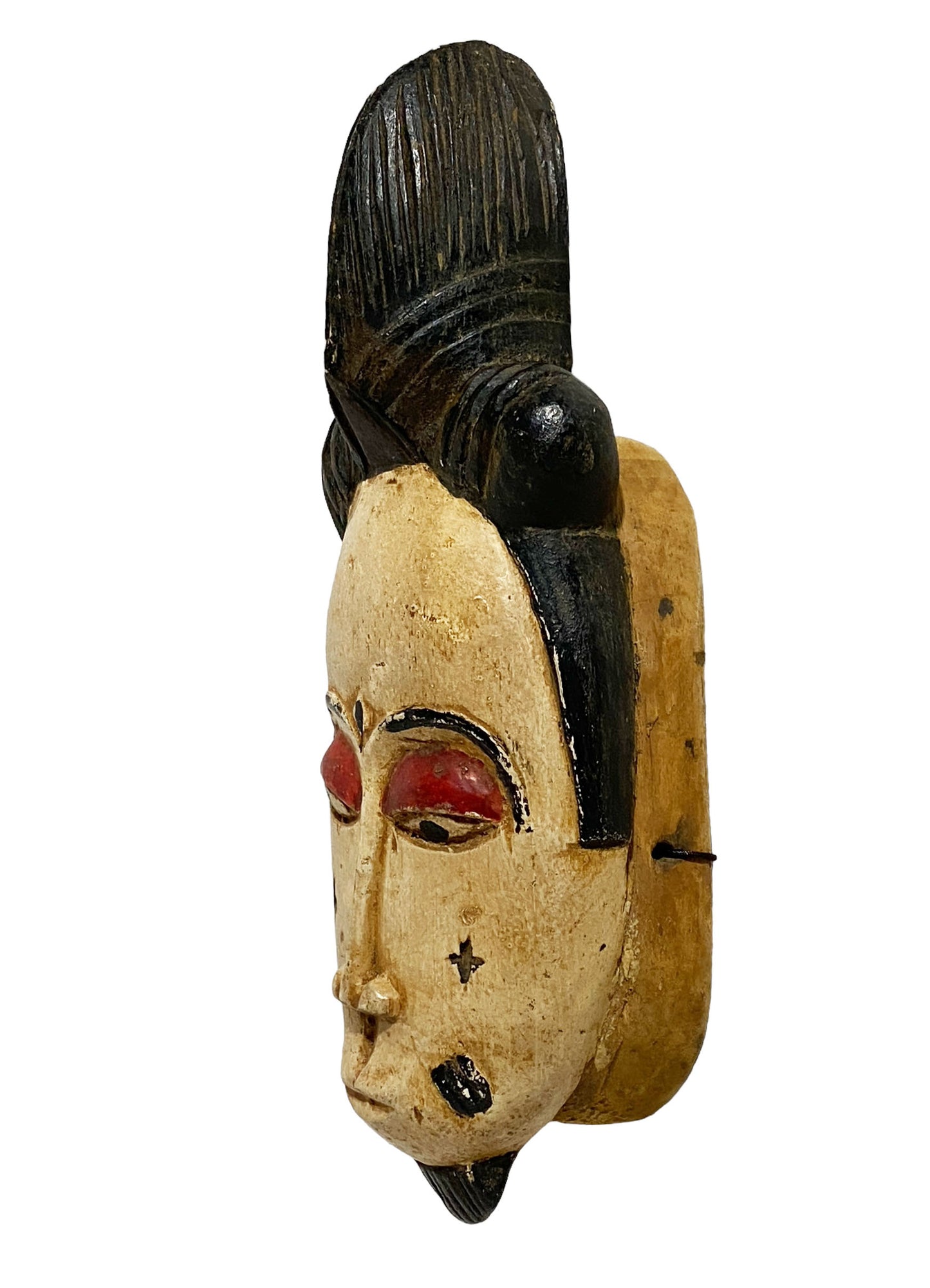 #5985 African Guru Female Portrait Mask Côte d'Ivoire 14" H
