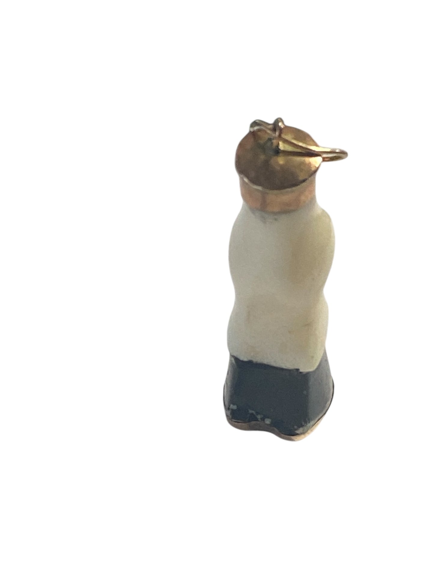 #6391 Vintage Bakelite and 14K gold Horse Hoof Charm pendant