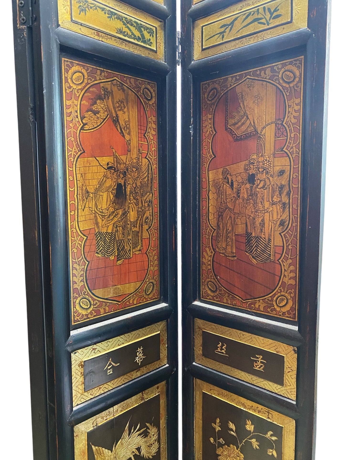 #7603/146 Early 20th Century Chinese 7 Panels Folding Screen, Room Divider