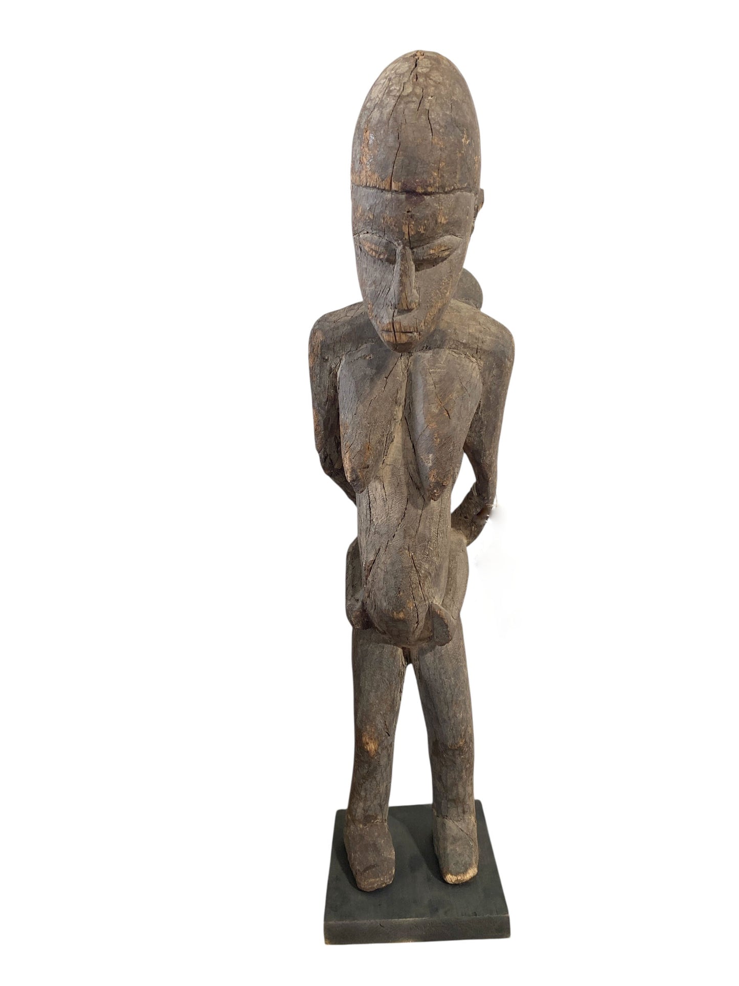#558 Stunning Carving Old Lobi Maternity Sculpture Burkina Faso 23.75H