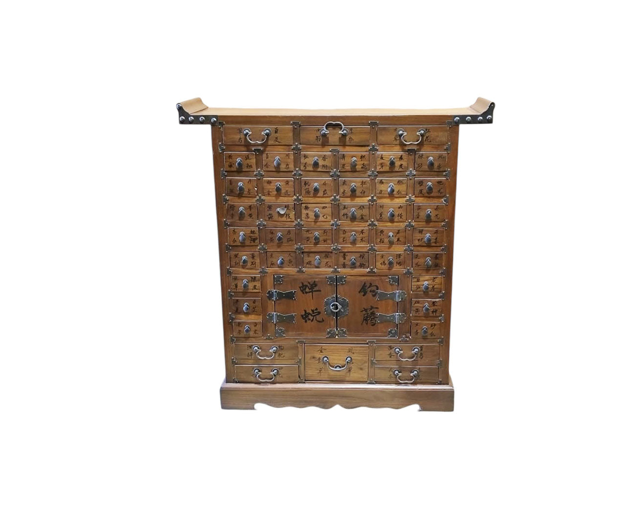 #198 Vintage Chinese Apothecary Herbal Medicine Cabinet