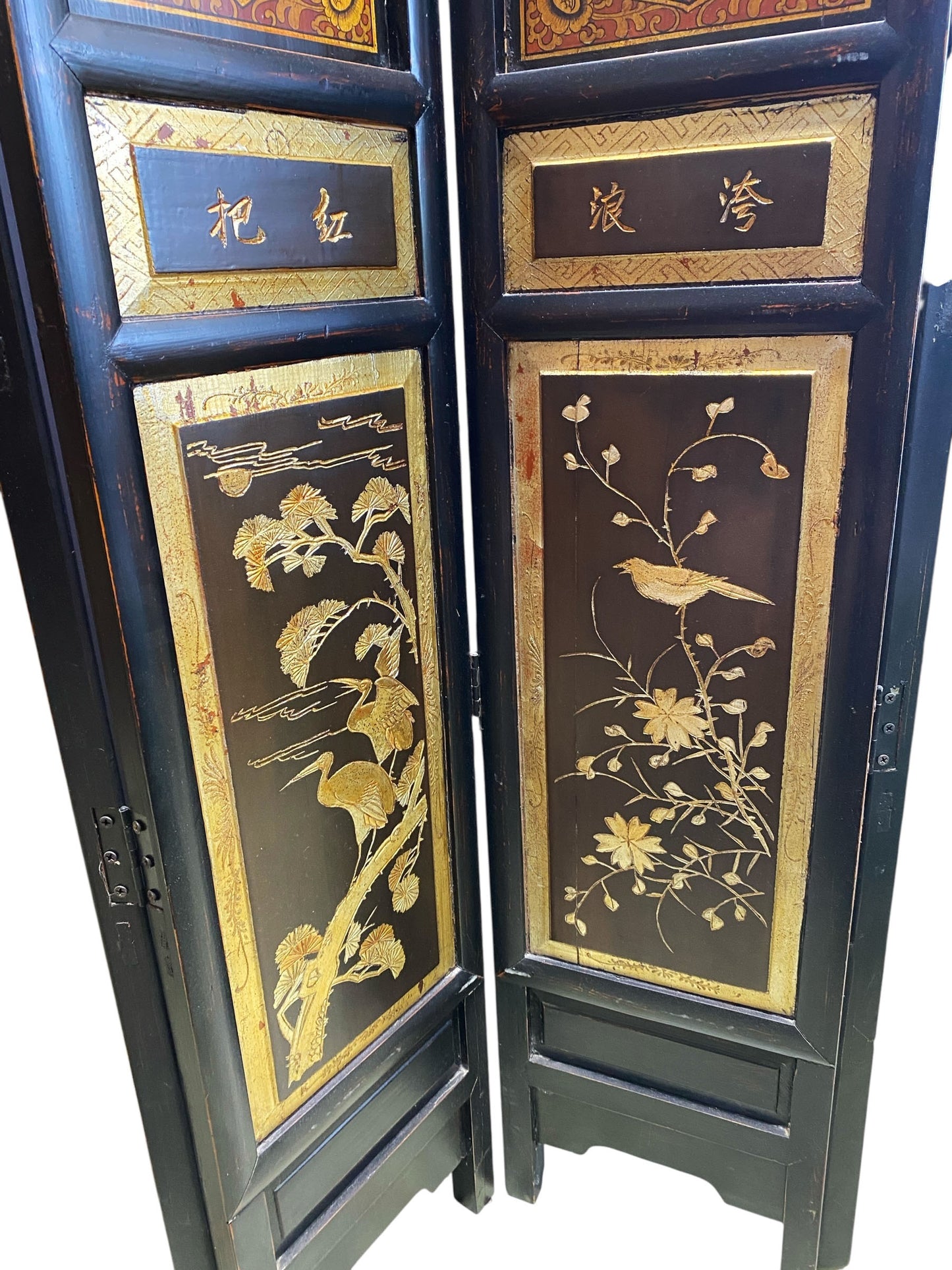 #7603/146 Early 20th Century Chinese 7 Panels Folding Screen, Room Divider