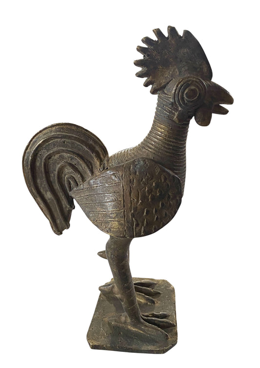 #499 Bronze AfricanTribal/ Ashanti Akan Of a Bird/ Rooster I Coast