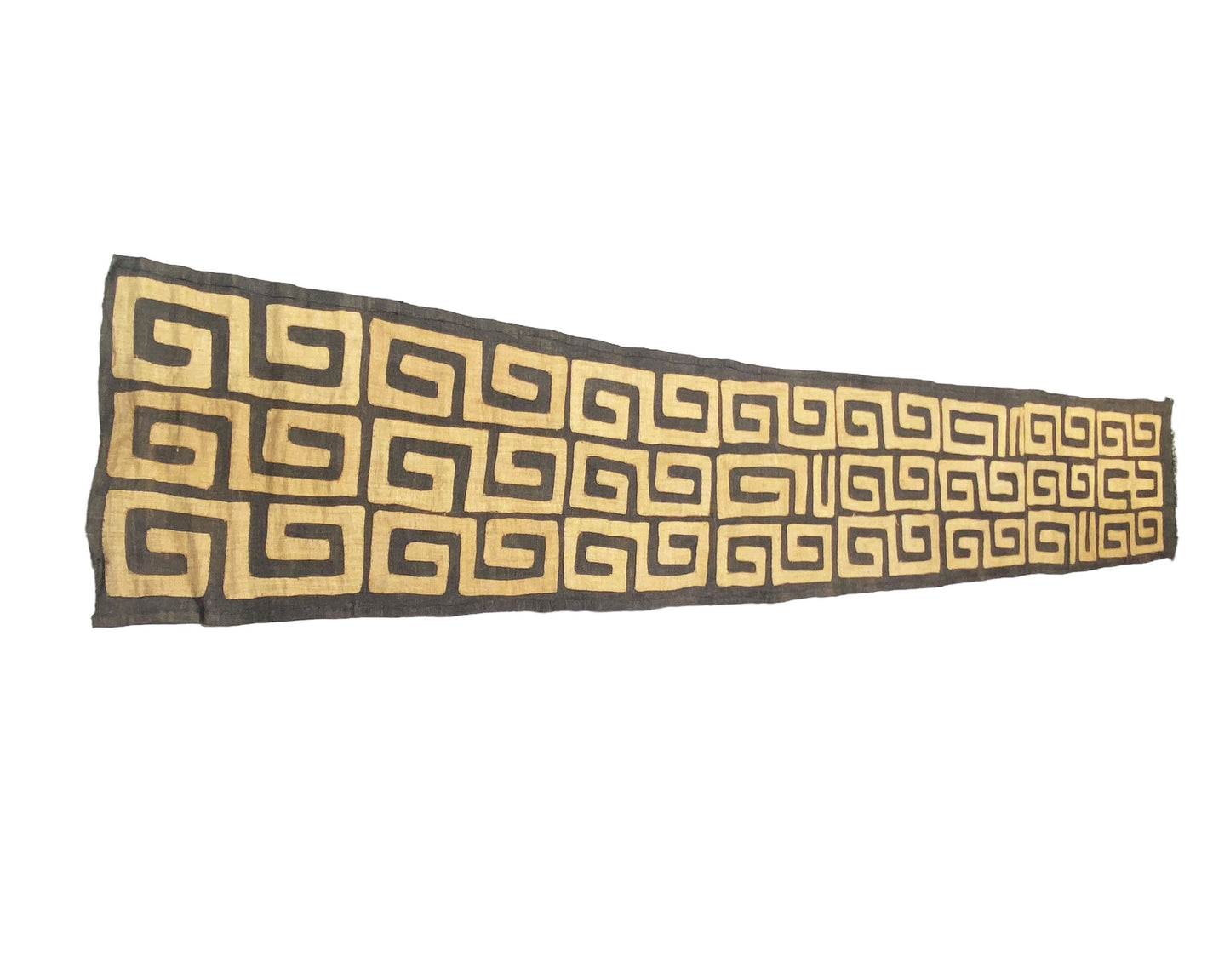 #5972 Superb African Kuba Cloth Raffia /Textile Zaire 119"