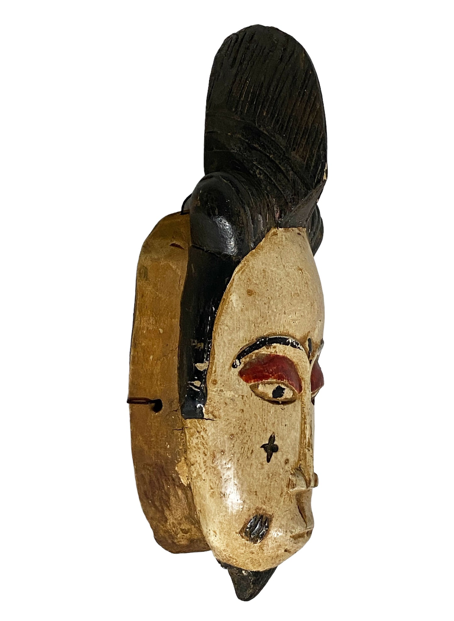 #5985 African Guru Female Portrait Mask Côte d'Ivoire 14" H
