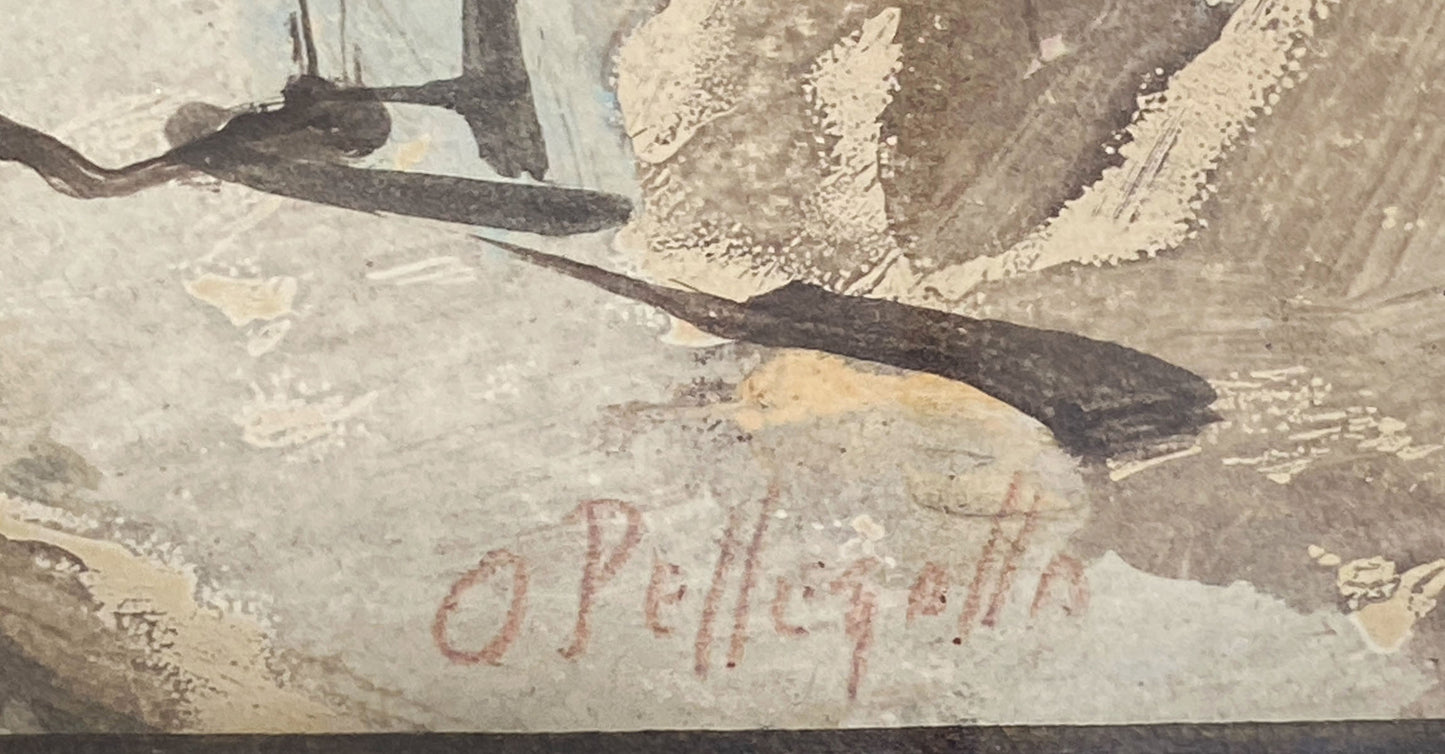 #52 Italian Artist Omar Pellegata Aquarelle Watercolors Painting