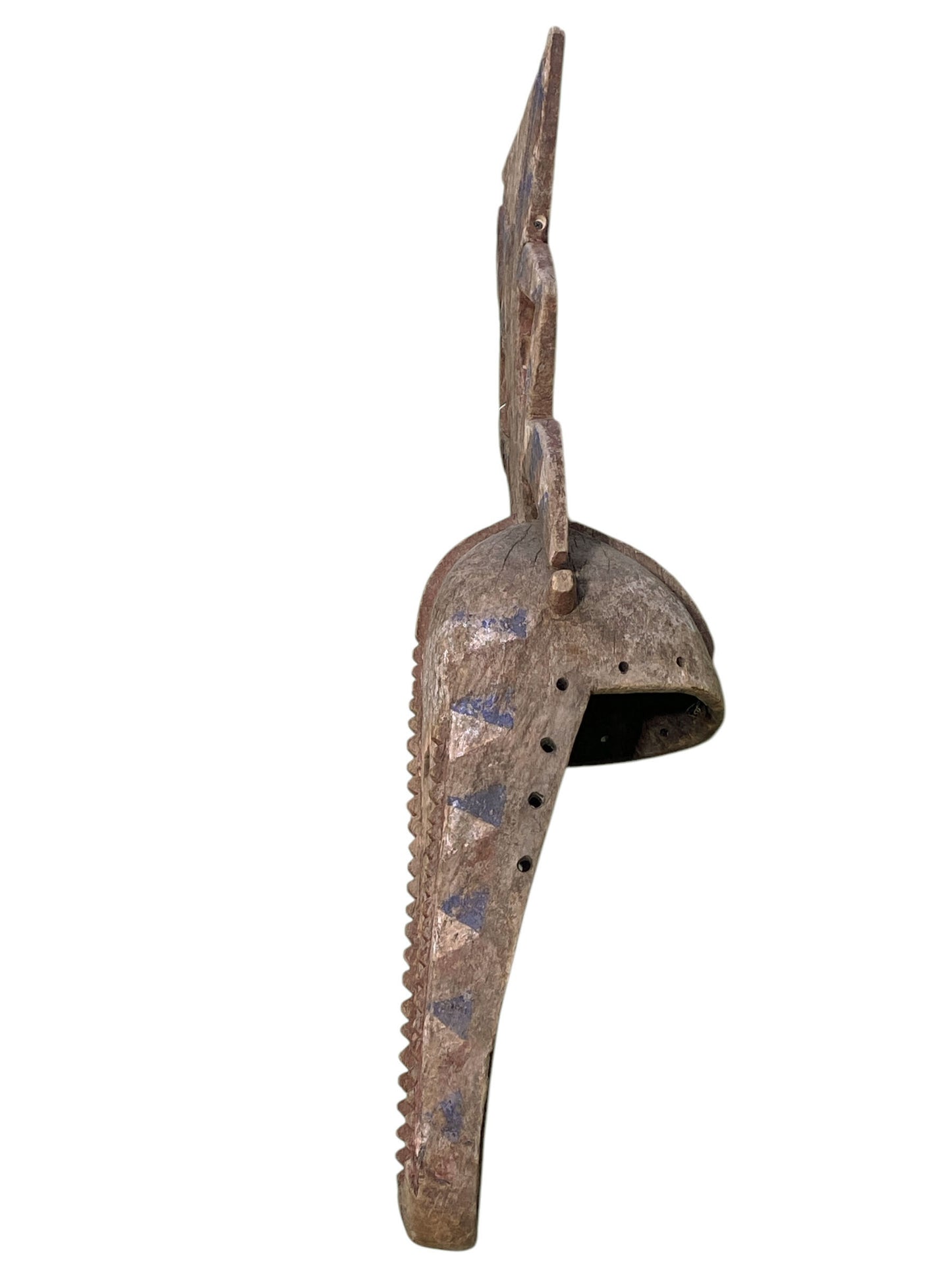 #1796 superb /Rare Old Mossi BIRD Mask Burkina Faso African 42" H