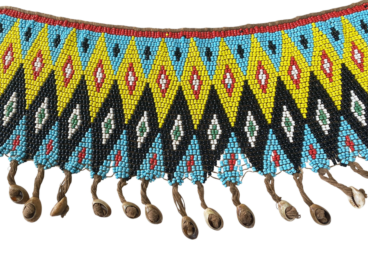 #76 Ceremonial Skirt Kirdi Beaded Cache Sex Pikuran Cameroon 18" w