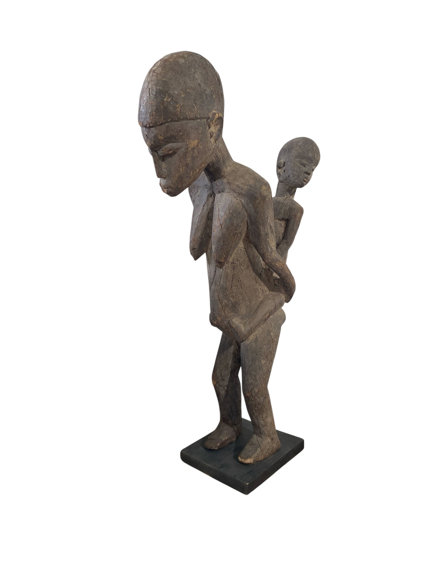 #558 Stunning Carving Old Lobi Maternity Sculpture Burkina Faso 23.75H