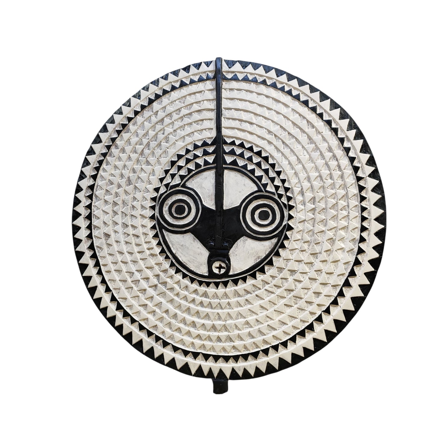#4271 VTG Large African Bobo/Bwa Tribal Dance Sun Mask/Sculpture 48" H