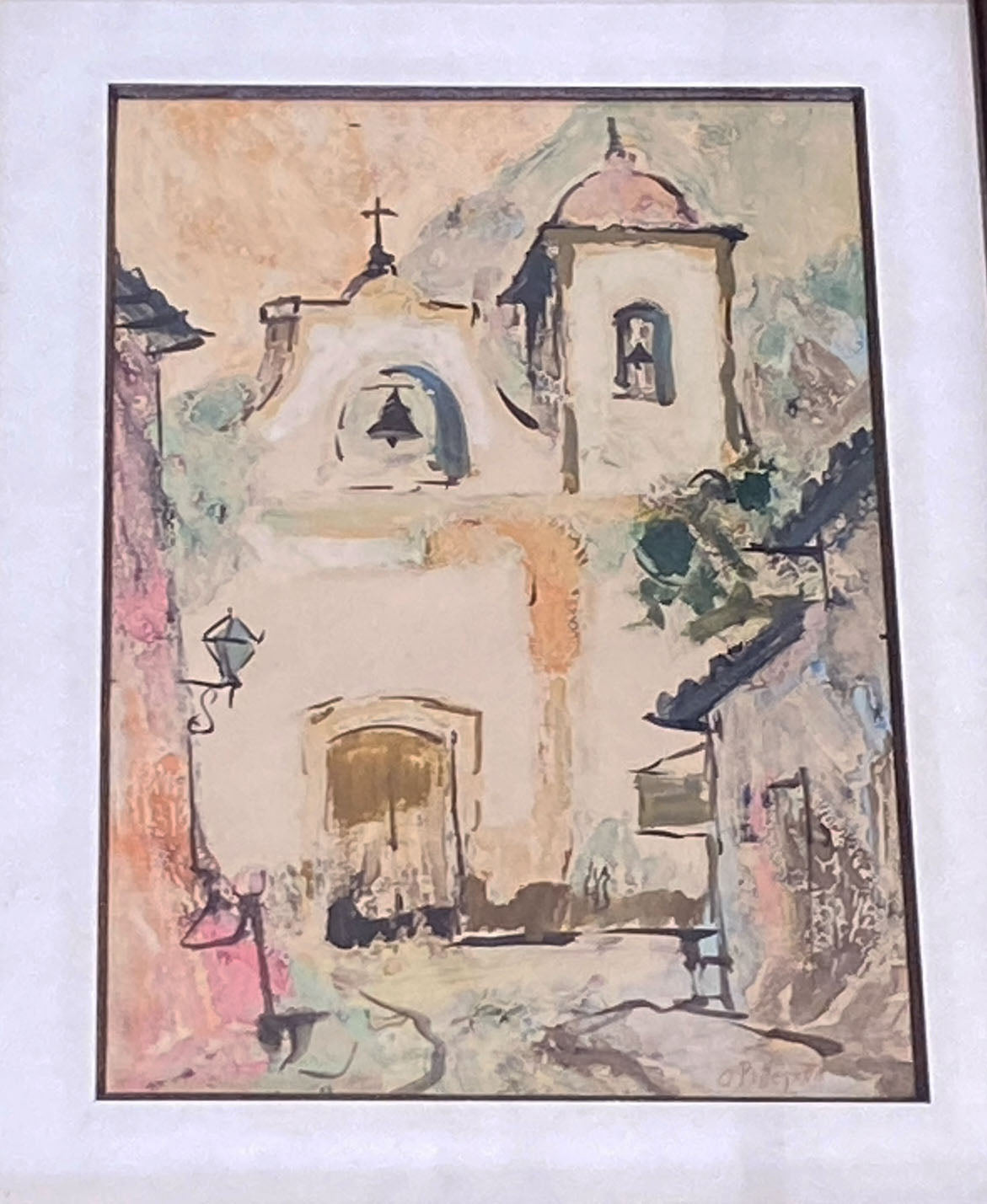 #52 Italian Artist Omar Pellegata Aquarelle Watercolors Painting