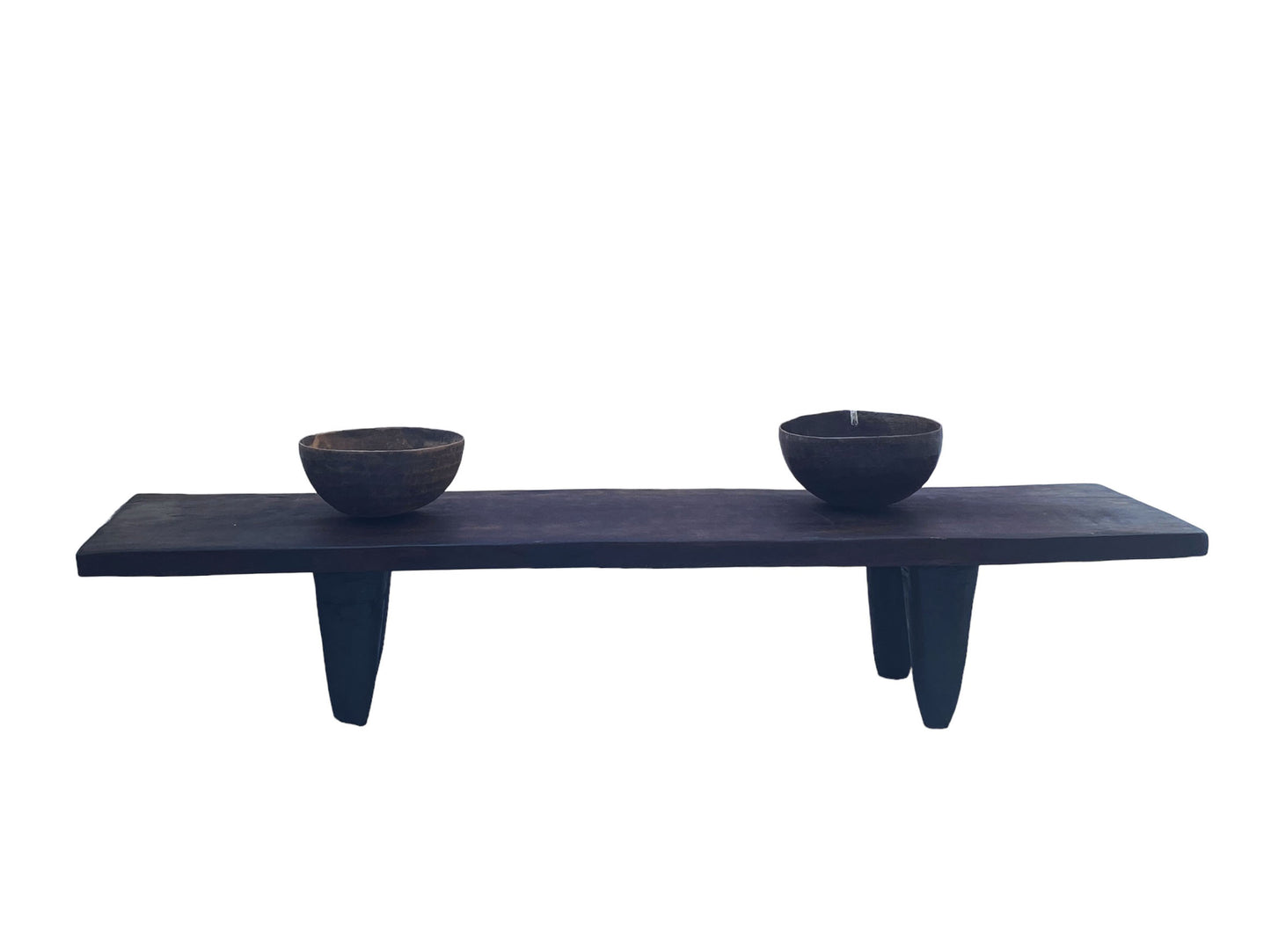 #5941 Large Tribal Senufo Coffee Table/stool   74.5" W