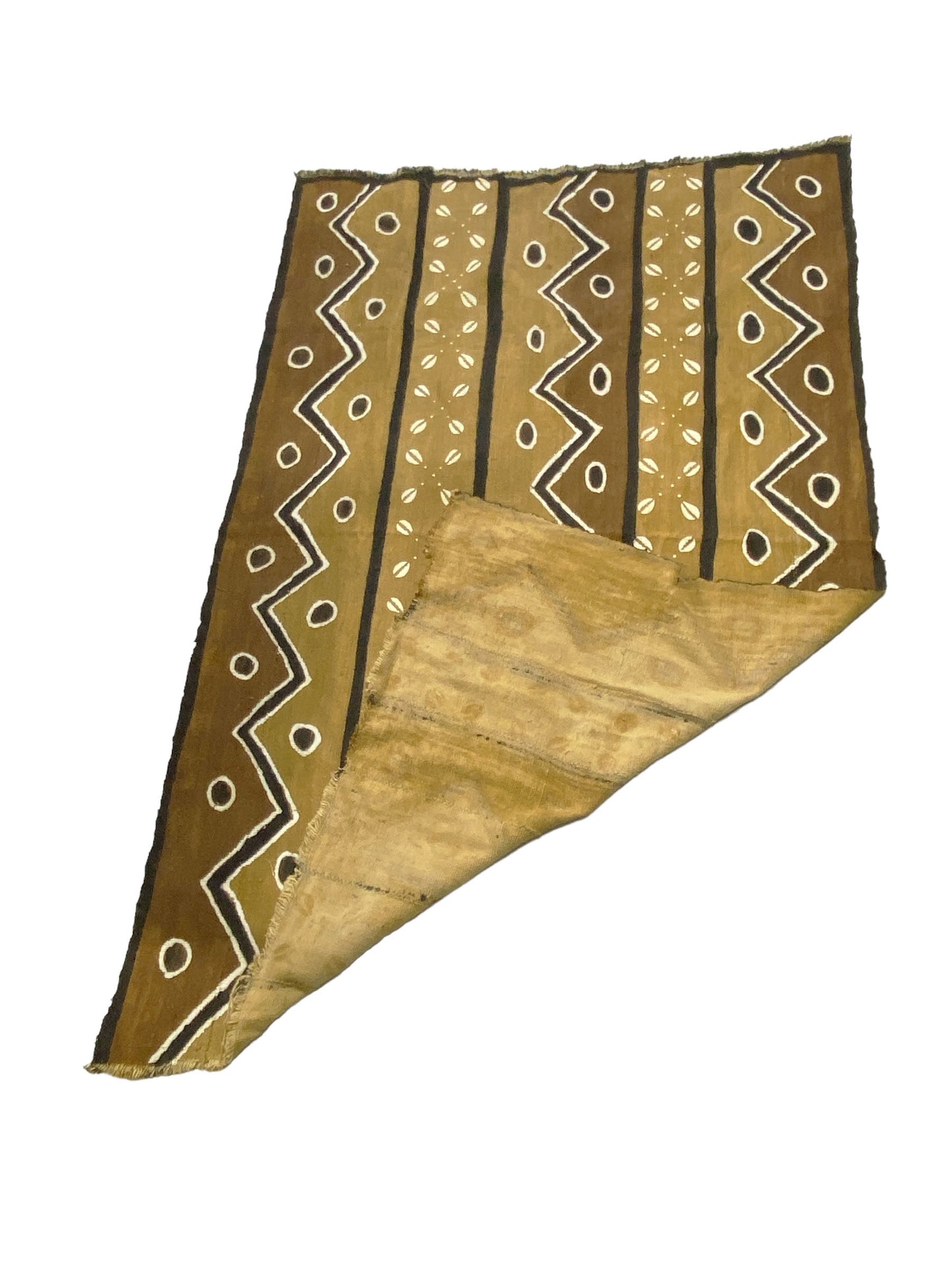 #7233 African Bogolan Mud Cloth Textile 63" H by 42" W