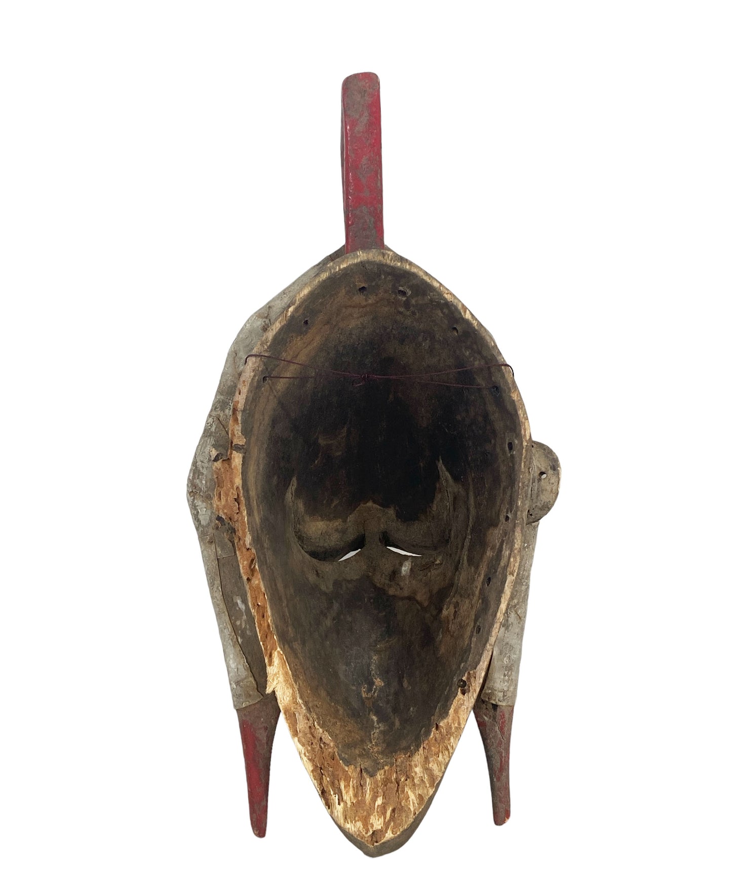 #6182 Old Ivory Coast Kolangoo Tribe Mask 17" H