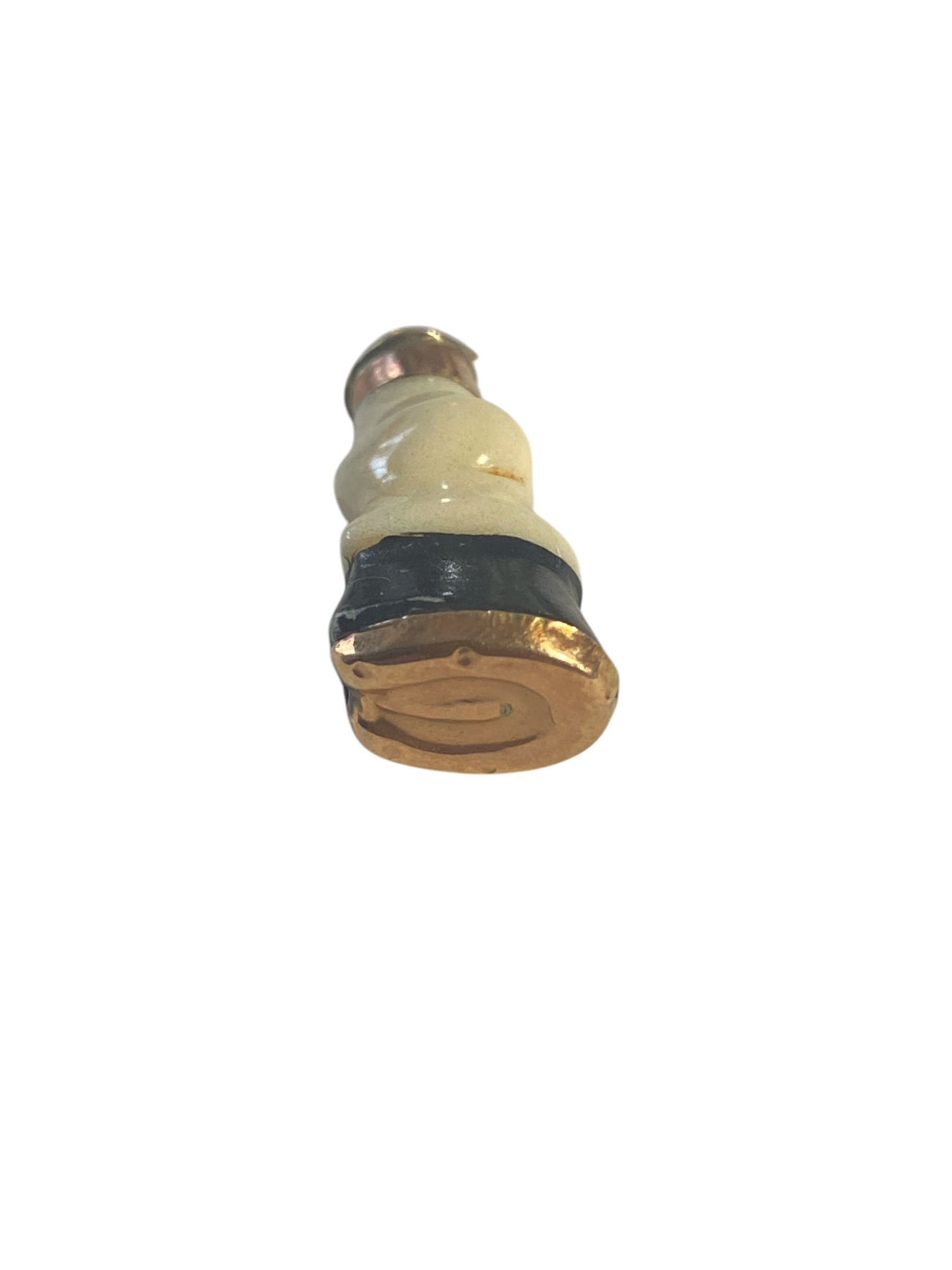 #6391 Vintage Bakelite and 14K gold Horse Hoof Charm pendant