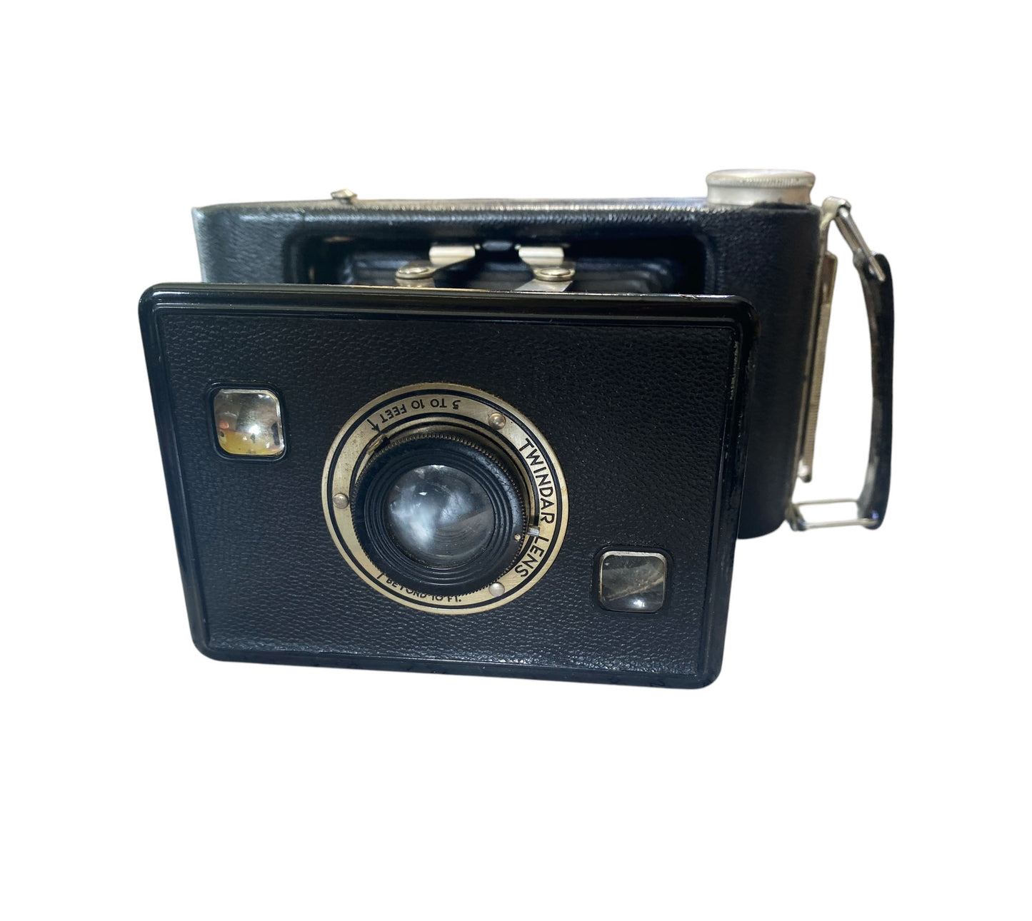 #6408 Vintage Jiffy Kodak Folding Camera 1940's Twindar Lens Untested.