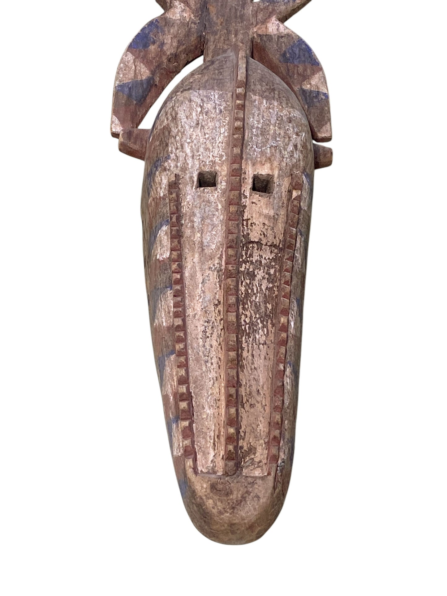 #1796 superb /Rare Old Mossi BIRD Mask Burkina Faso African 42" H