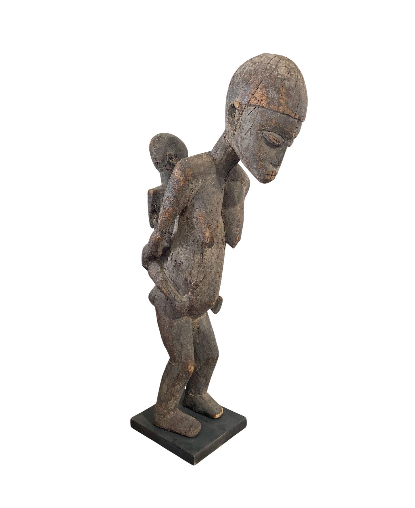 #558 Stunning Carving Old Lobi Maternity Sculpture Burkina Faso 23.75H