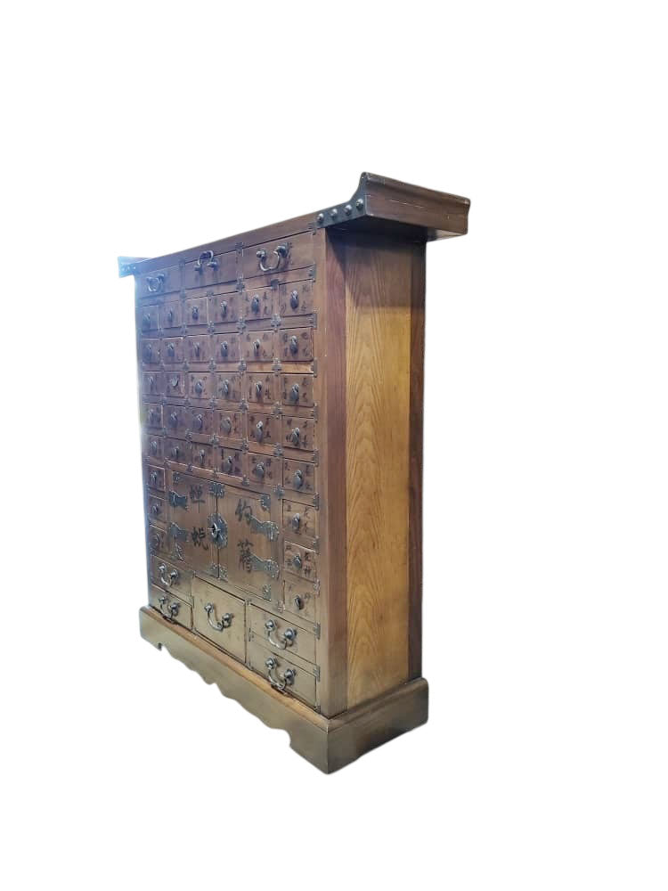 #198 Vintage Chinese Apothecary Herbal Medicine Cabinet