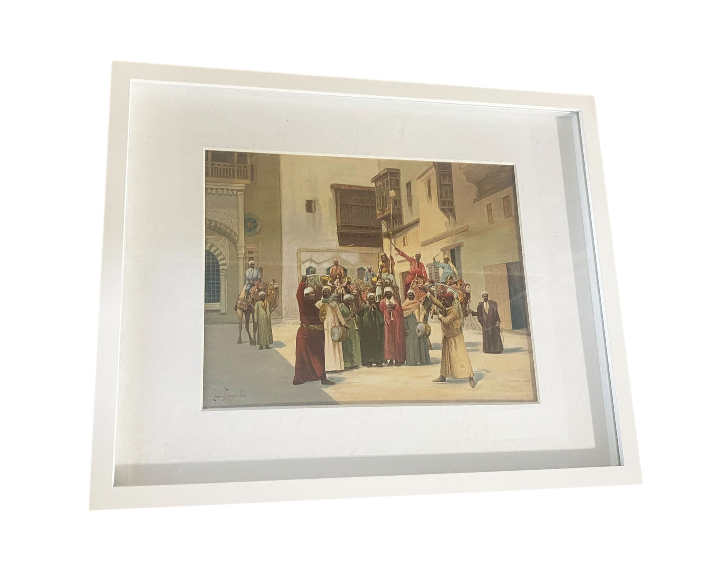 #103 Meynelle Louis Orientalist painting Print Picture Framed