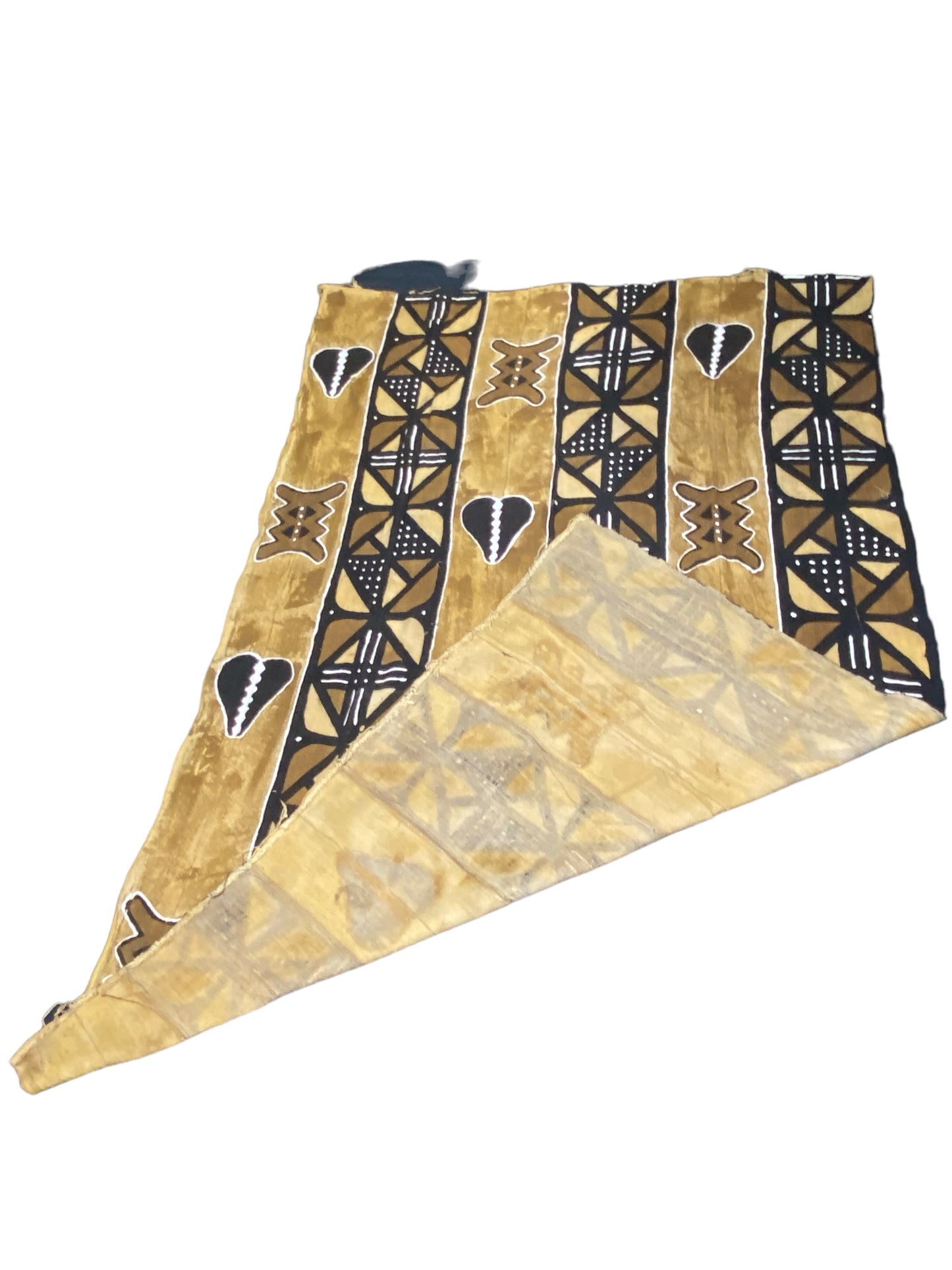 #5952 Large African Bogolan Mud Cloth Textile 88" h by 59" W