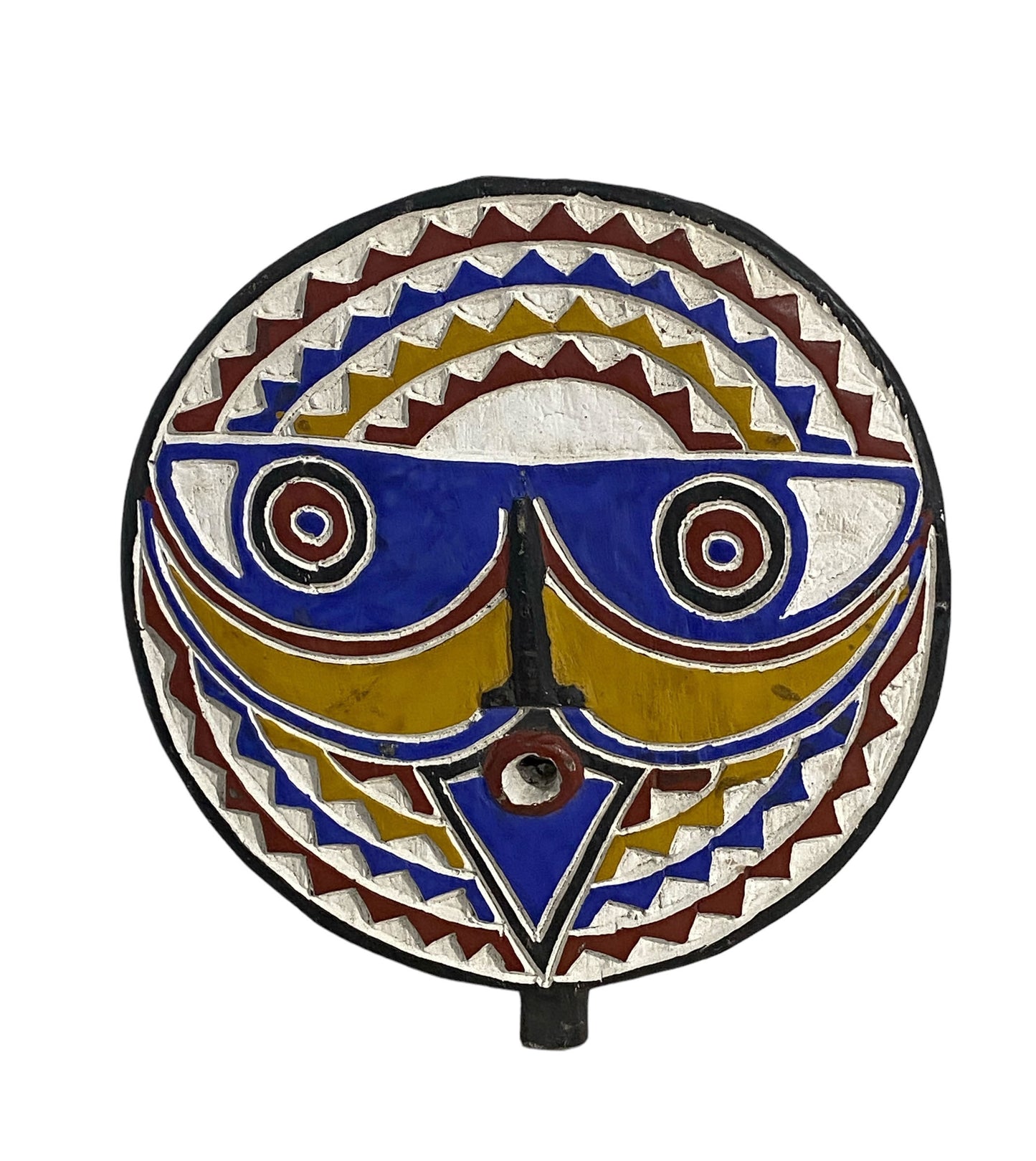 #7292 African Baule Mask I Coast 16.5" H