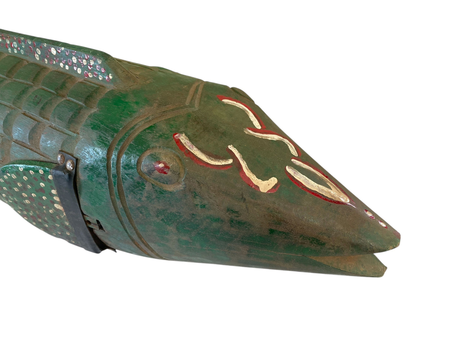 #3648 African Wooden Fish Bozo Tribe Mali 34"