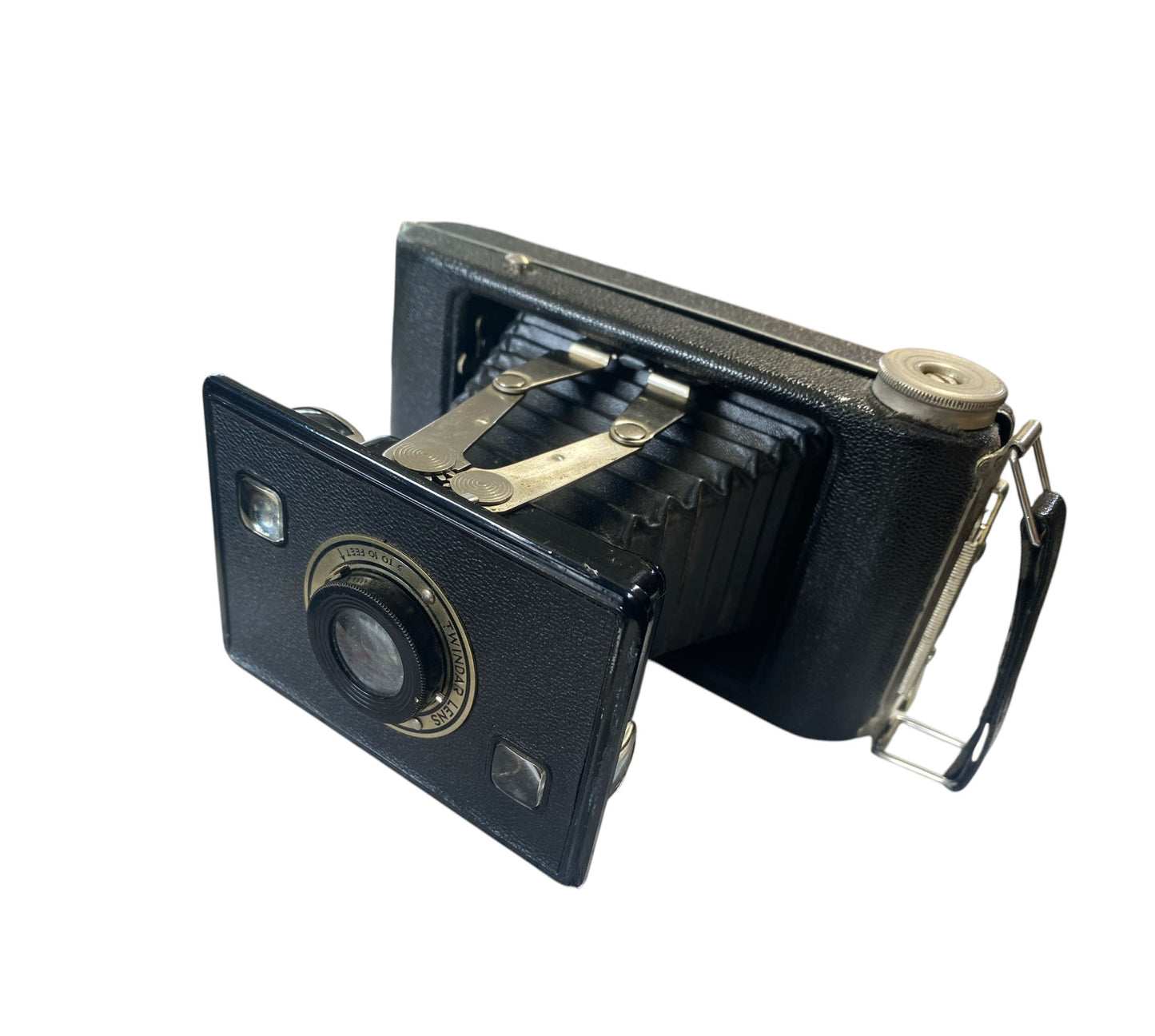 #6408 Vintage Jiffy Kodak Folding Camera 1940's Twindar Lens Untested.