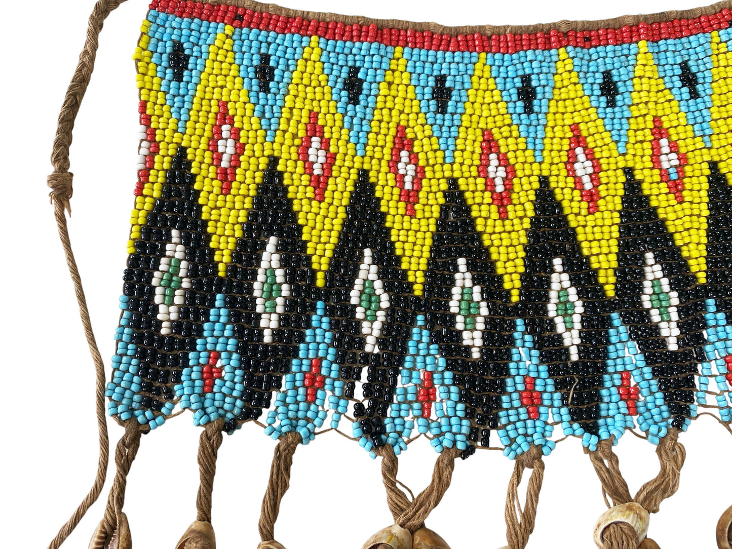#76 Ceremonial Skirt Kirdi Beaded Cache Sex Pikuran Cameroon 18" w