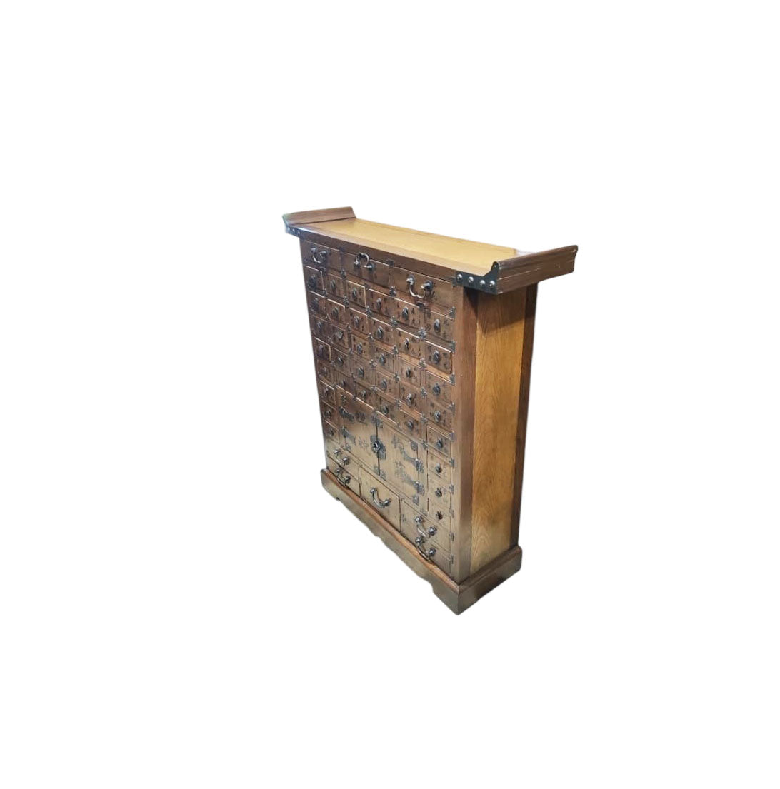 #198 Vintage Chinese Apothecary Herbal Medicine Cabinet