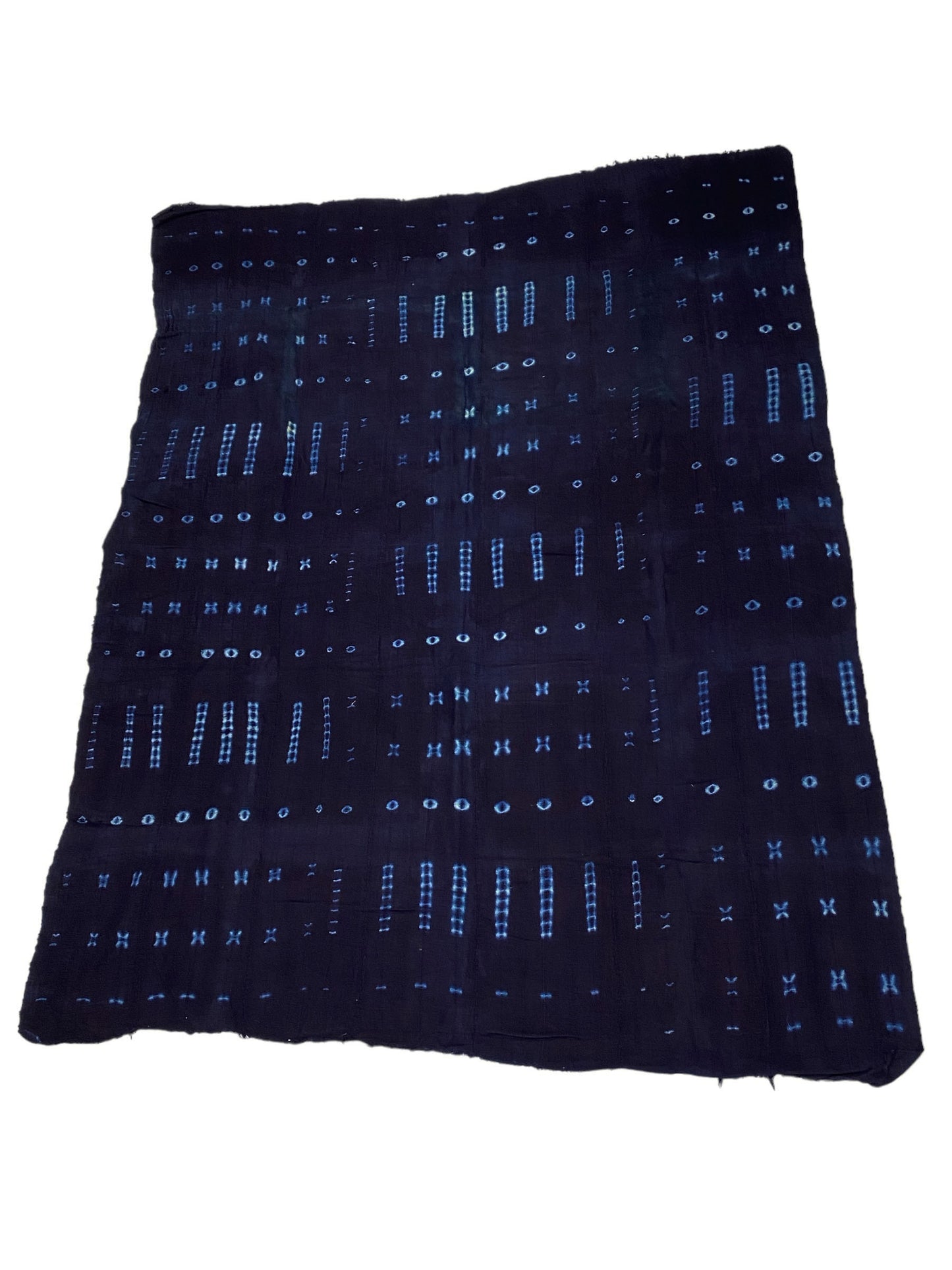 #5957 Fine Indigo Cloth - Mossi Tribe Burkina Faso 54" H by 42" W