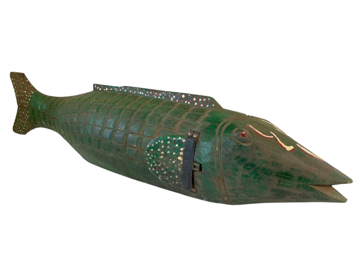 #3648 African Wooden Fish Bozo Tribe Mali 34"