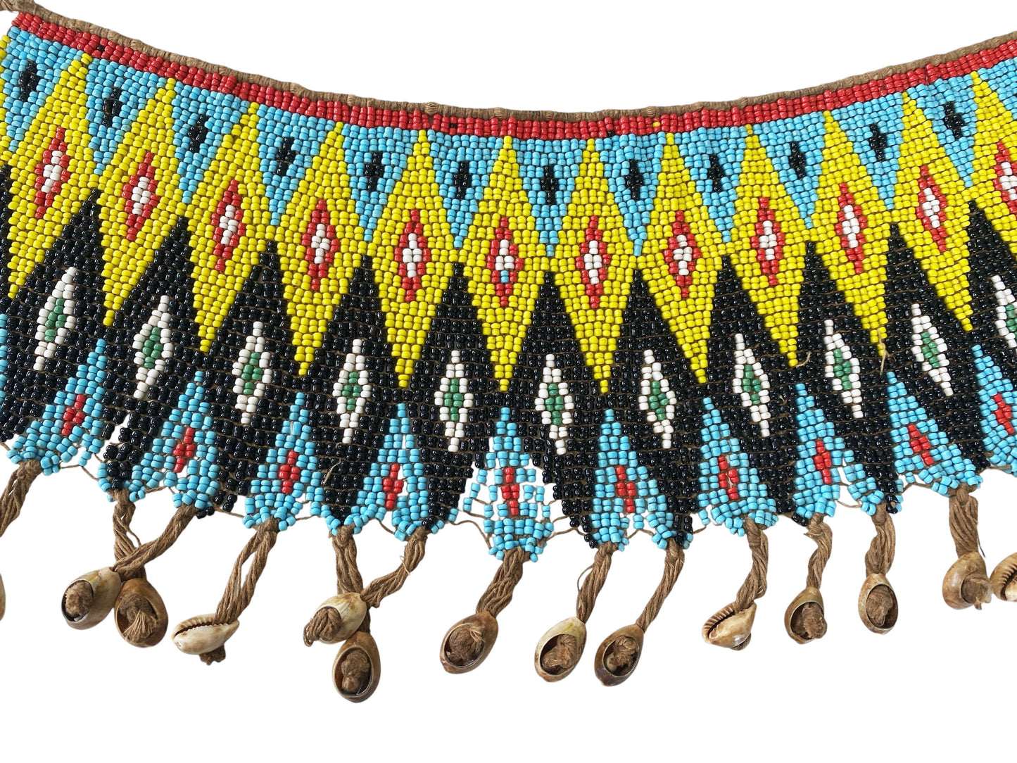 #76 Ceremonial Skirt Kirdi Beaded Cache Sex Pikuran Cameroon 18" w