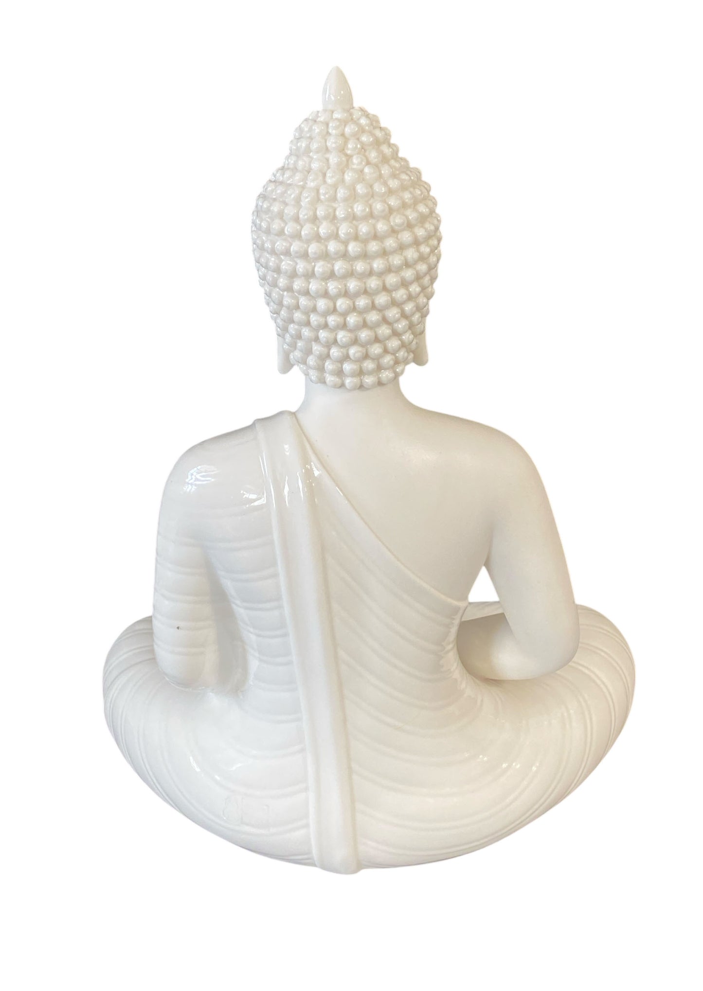 #6354 Vintage LG Blanc de Chine Meditating Seating Buddha 11" H
