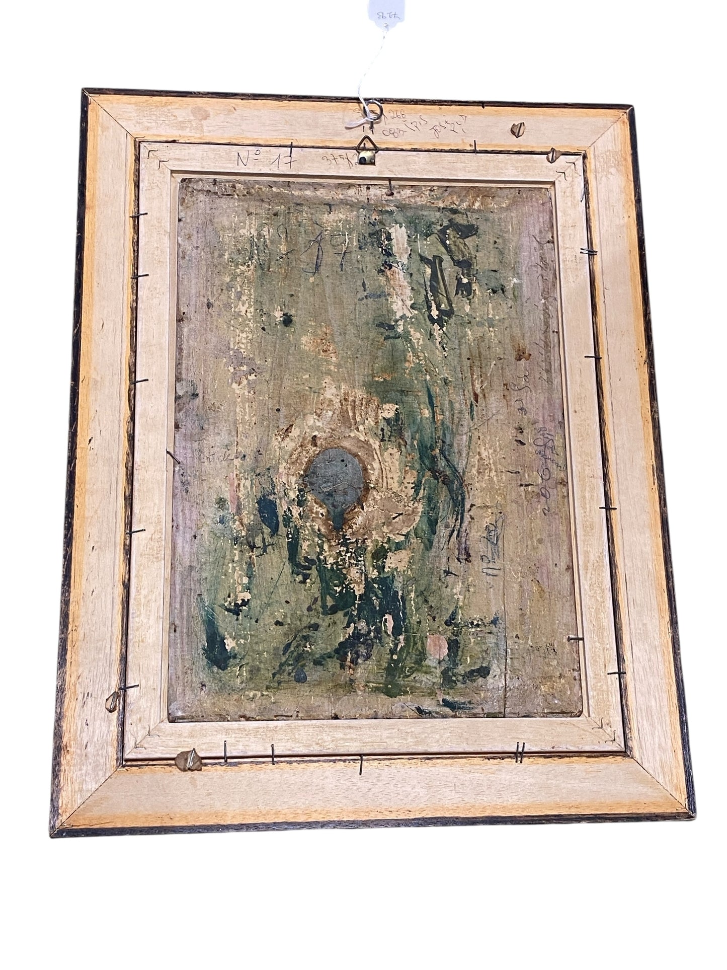 #7293 Oil On Wood Painting by the Brazilian Artist Jose Cavaliere dated 1928