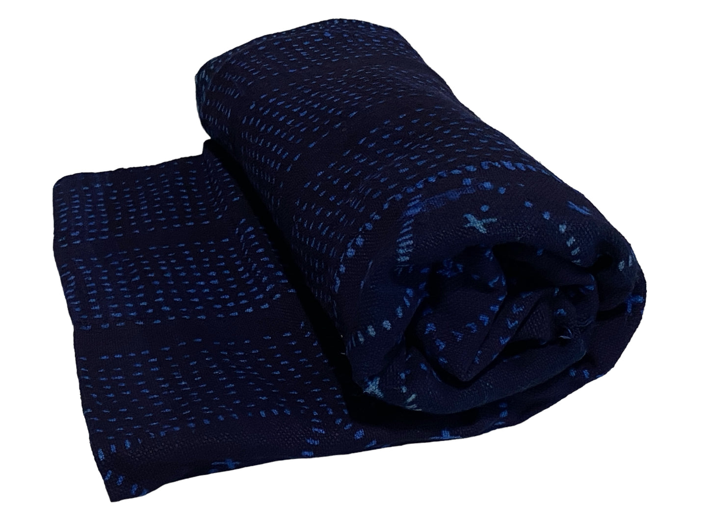#6056 Fine Indigo Cloth - Mossi Tribe Burkina Faso 55" H by 42" W Set of Two