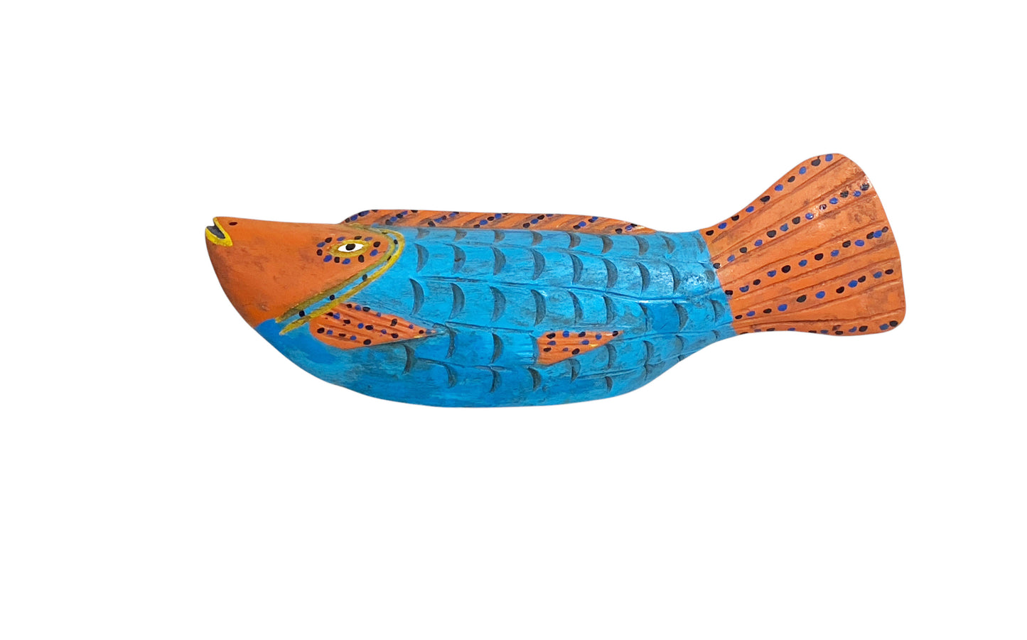 # 5124 African Wooden Fish Bozo Tribe Mali 16.5"