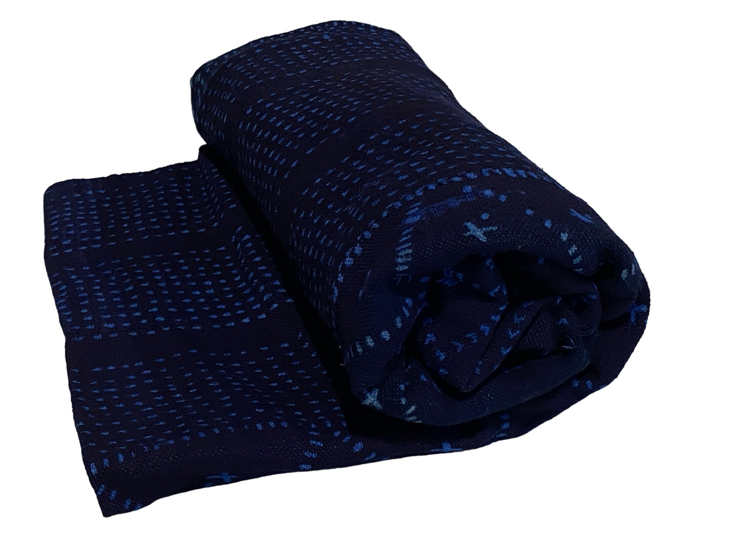 #6056 Fine Indigo Cloth - Mossi Tribe Burkina Faso 55" H by 42" W Set of Two