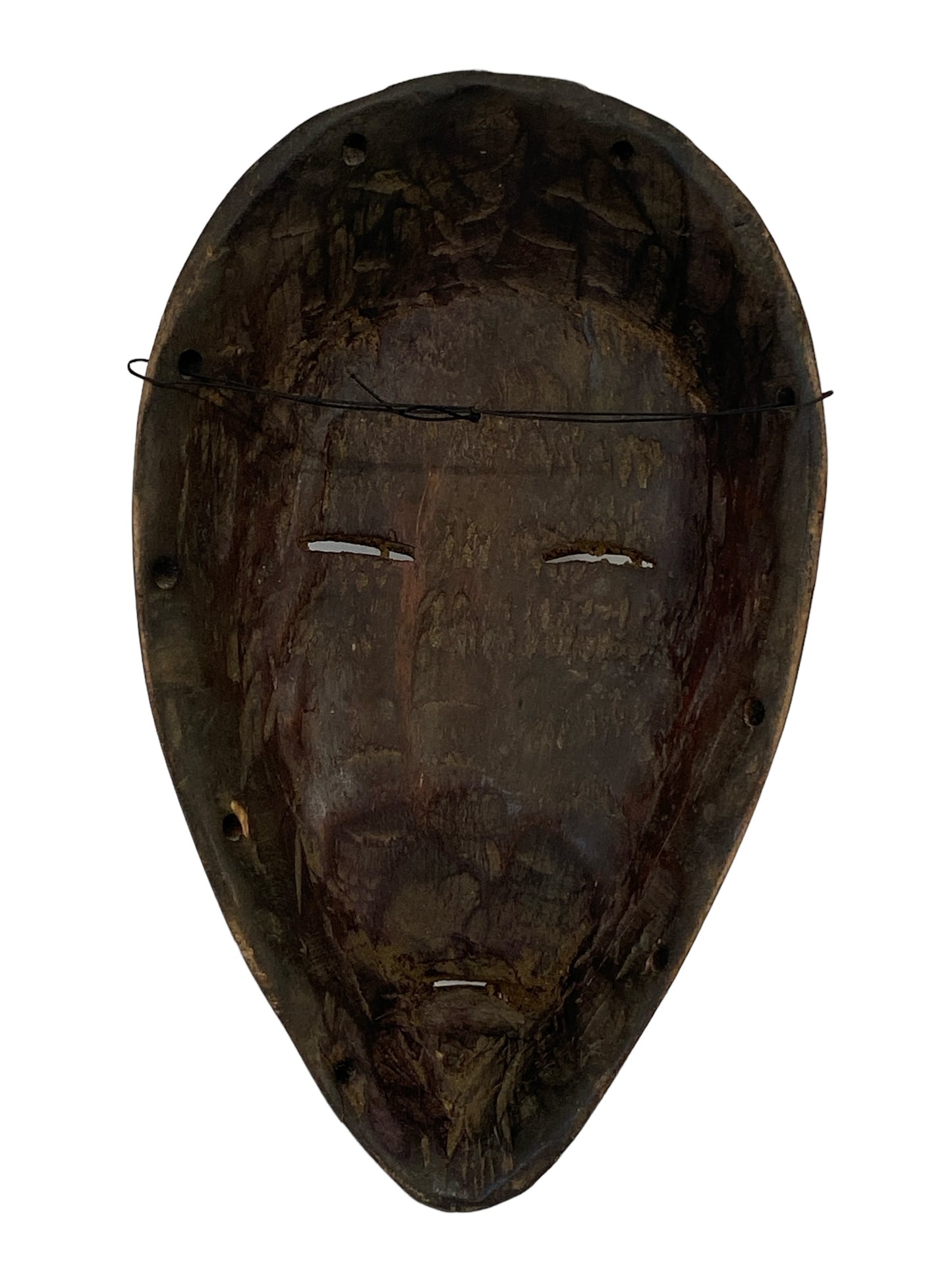 #6004 Old African I .Coast Dan Ceremonial Mask 10" H