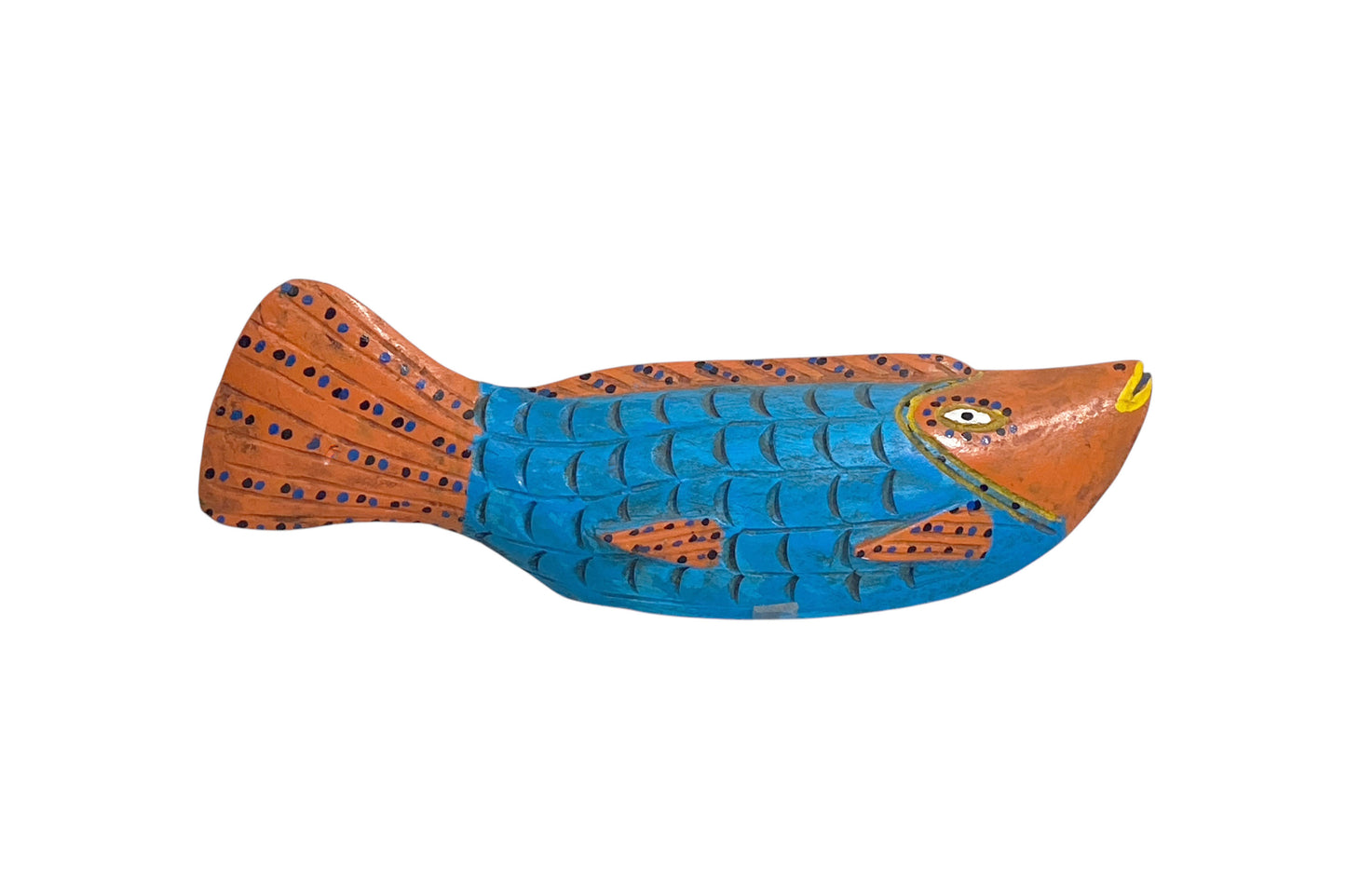 # 5124 African Wooden Fish Bozo Tribe Mali 16.5"