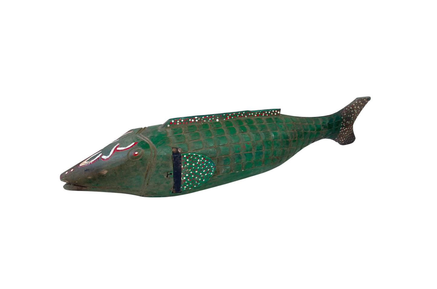 #3648 African Wooden Fish Bozo Tribe Mali 34"
