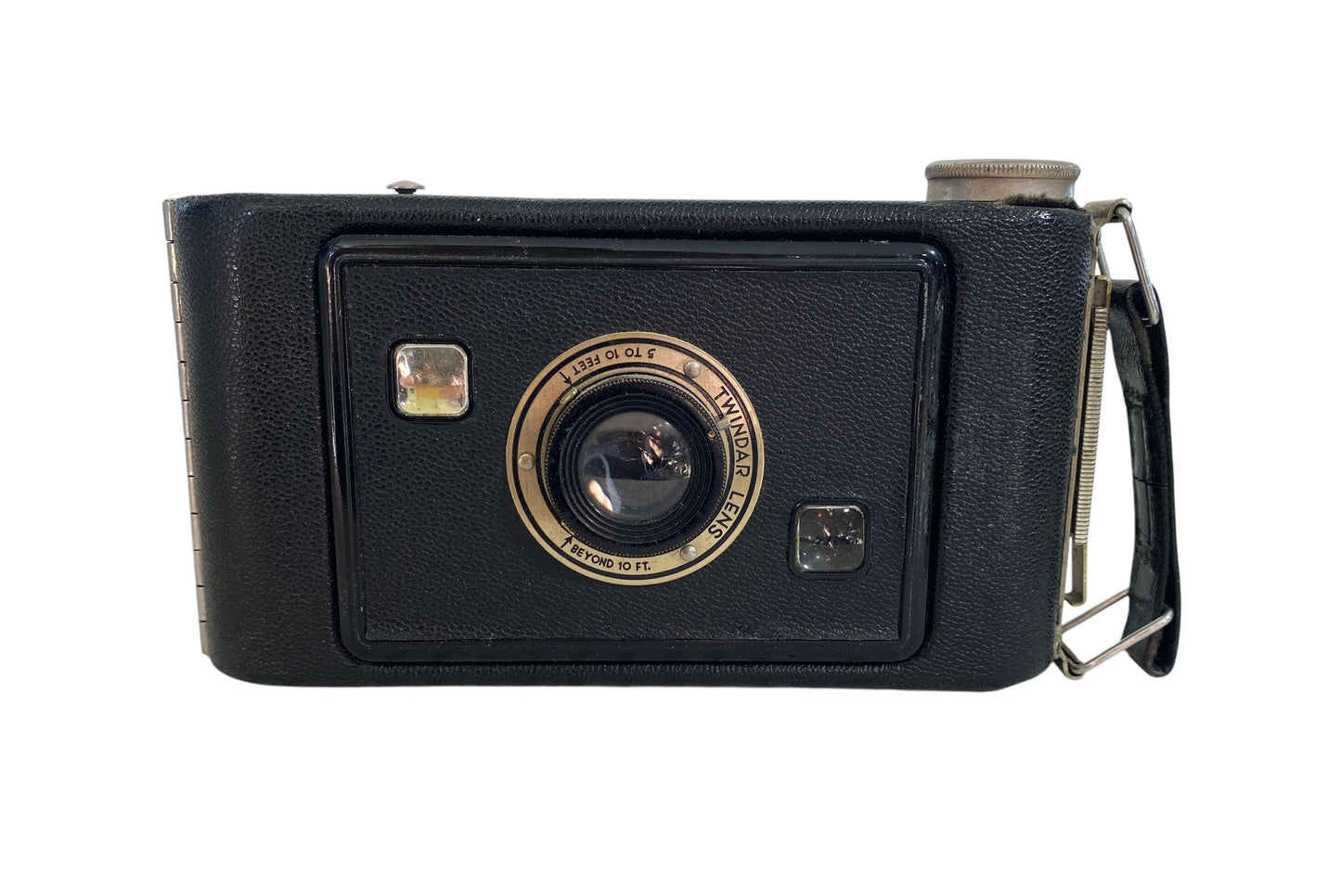#6408 Vintage Jiffy Kodak Folding Camera 1940's Twindar Lens Untested.