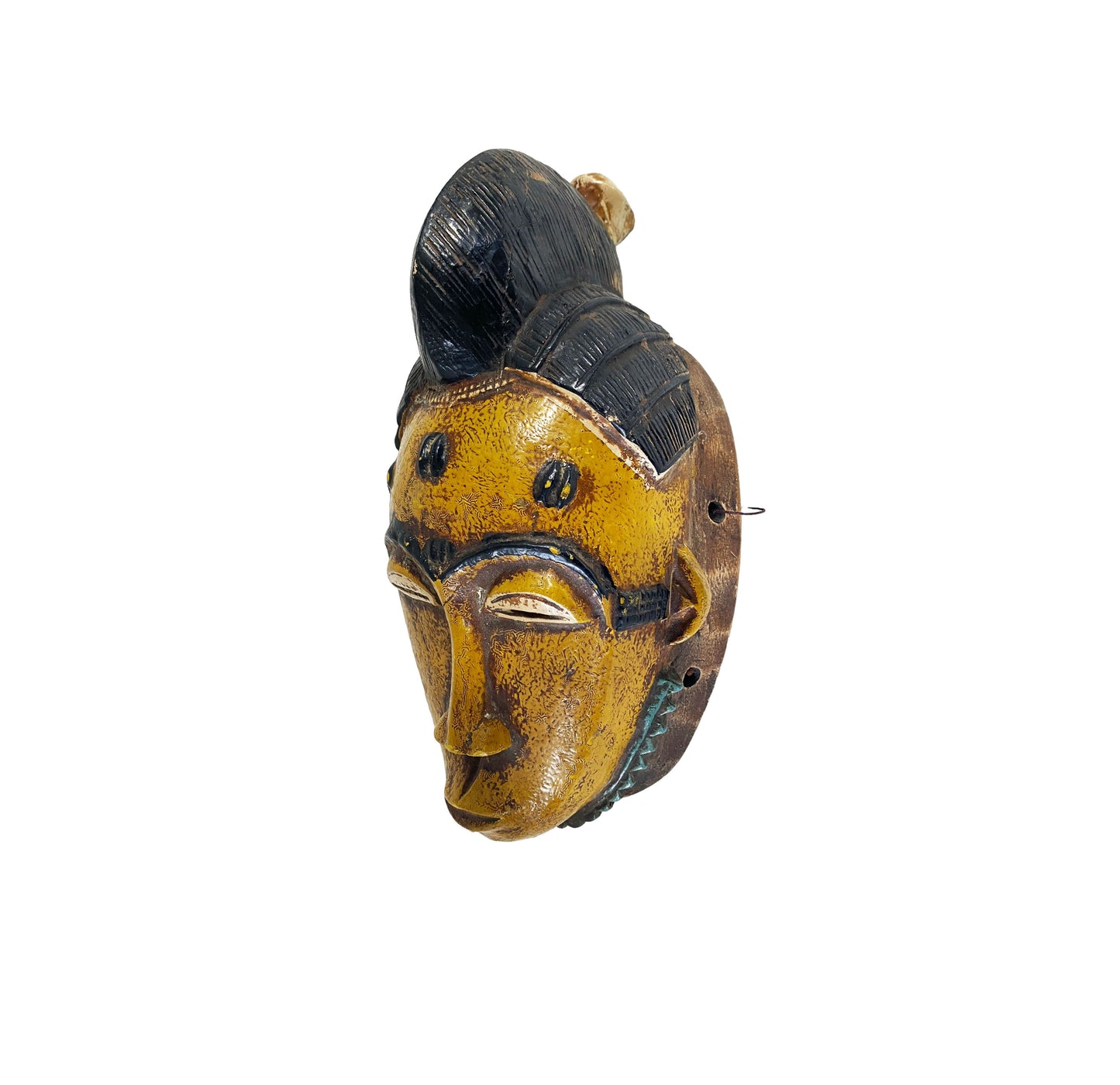#3521 African Guru Passport Portrait Mask Cote d'Ivoire 11"