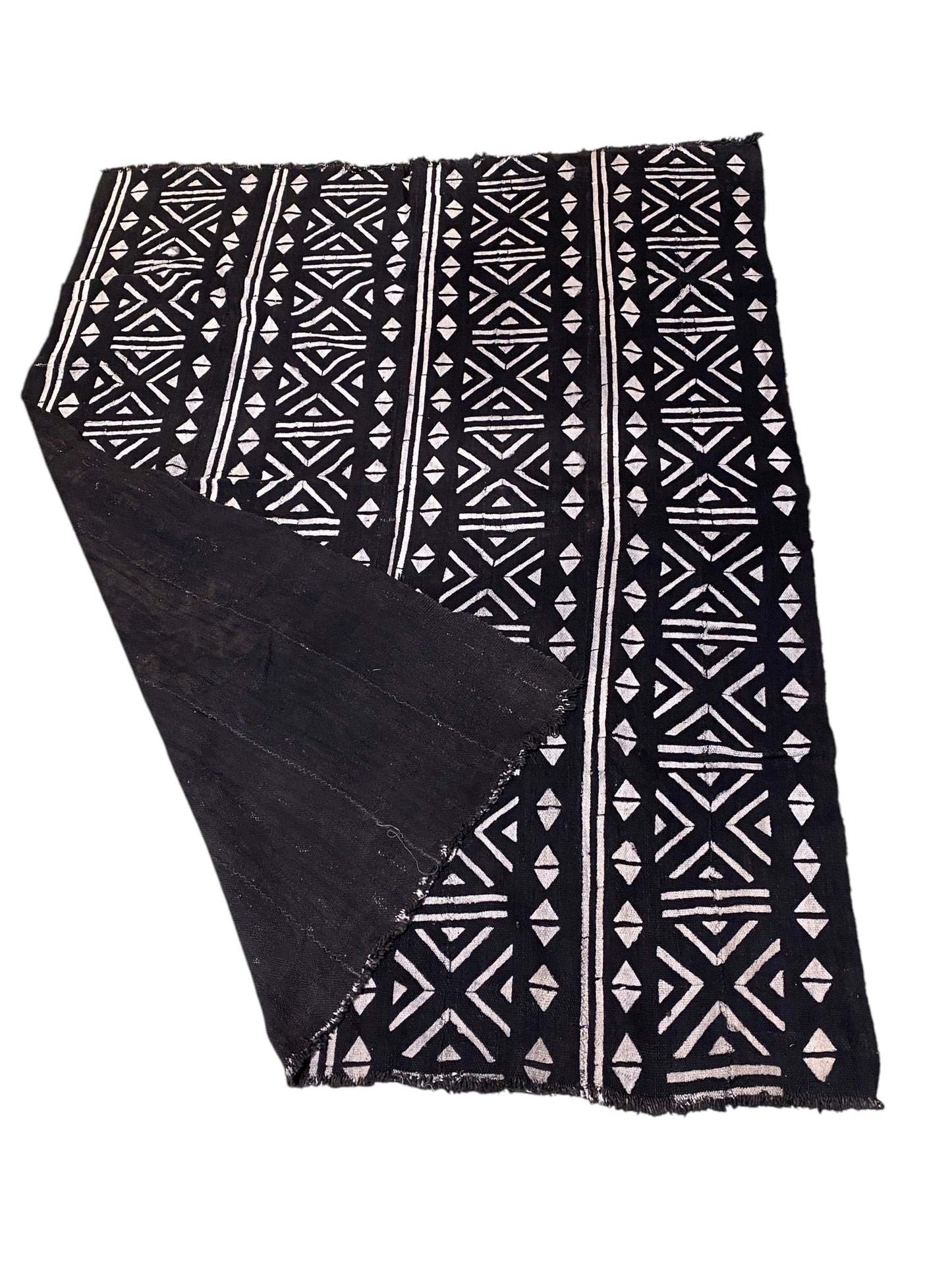 # 7314 African Black and White Mud Cloth Textile Mali
