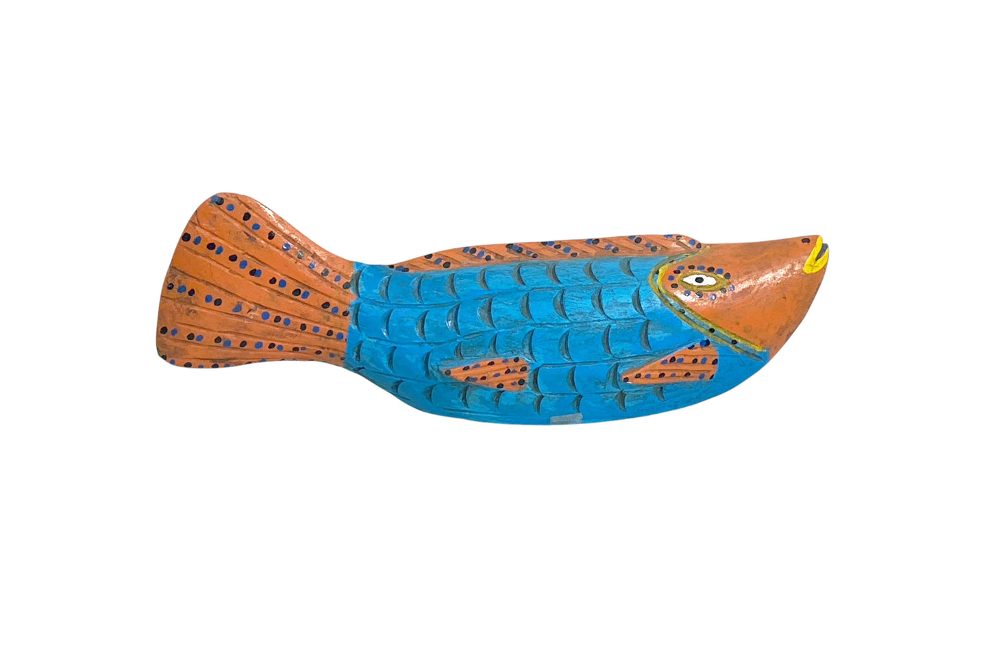 # 5124 African Wooden Fish Bozo Tribe Mali 16.5"