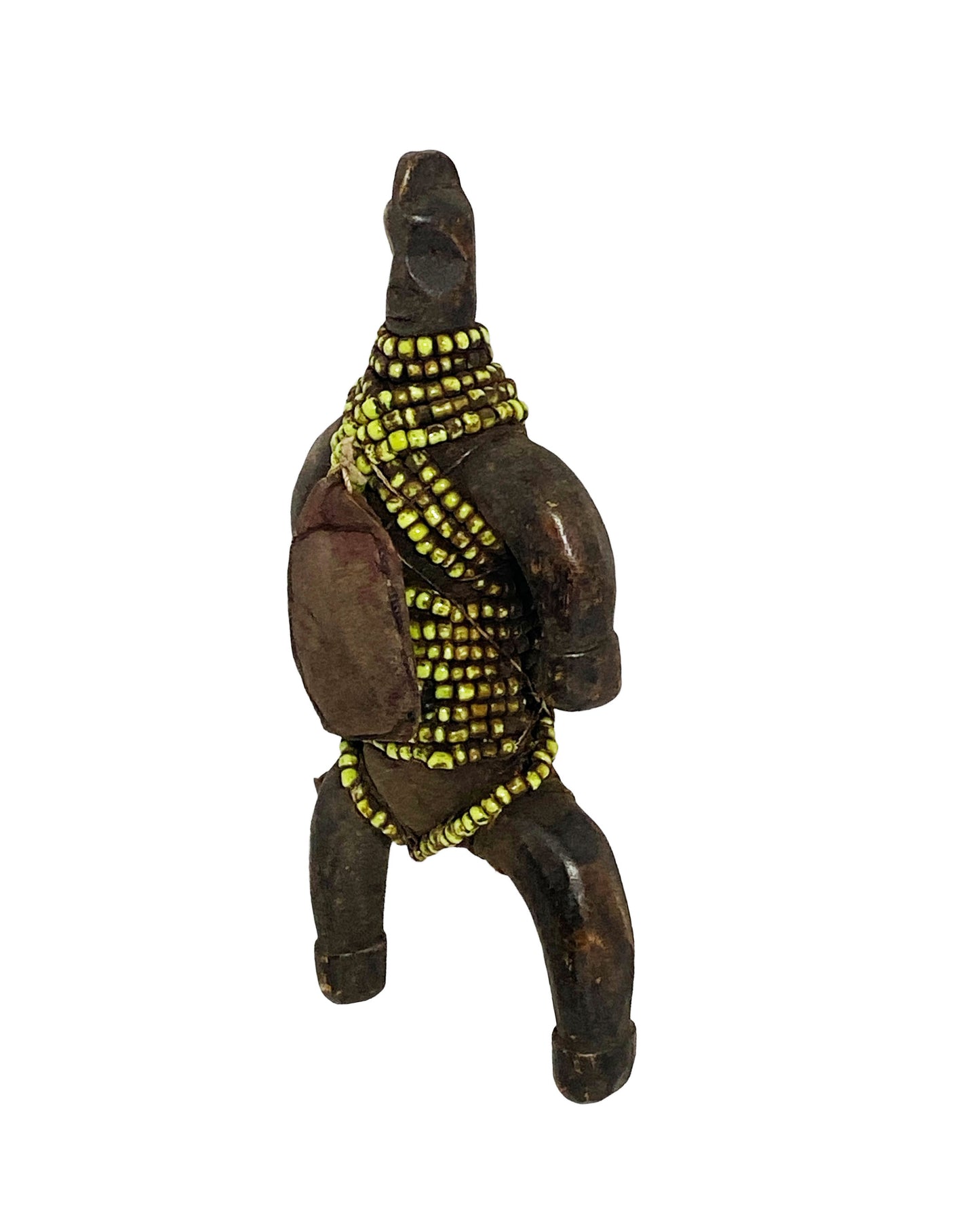 #2049 African Fali Fertility Beaded Doll Phallic Cameroon 7.5" H