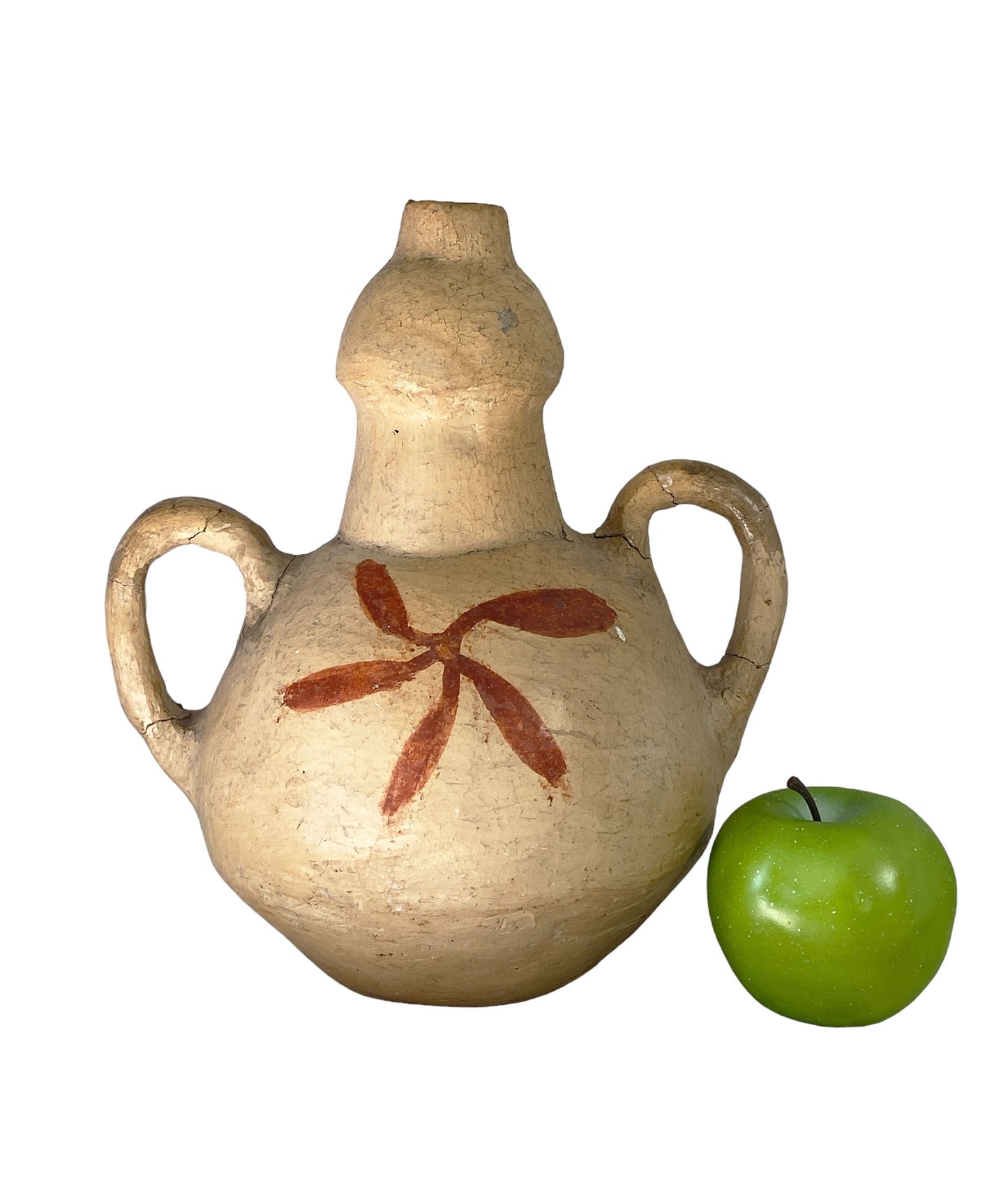 #6177 Rare South American Old Pottery, Clay vessel Jar 10.5" H