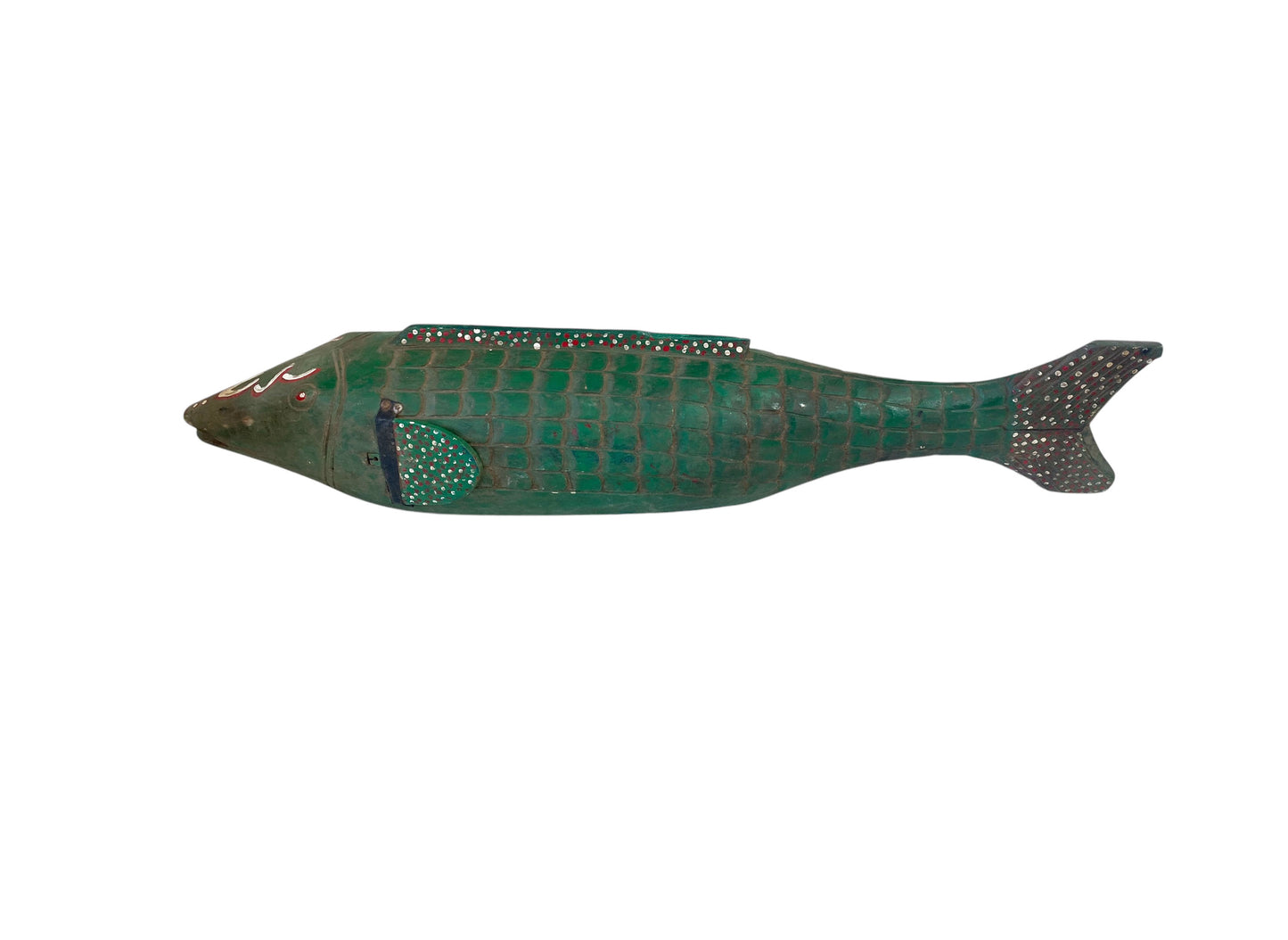 #3648 African Wooden Fish Bozo Tribe Mali 34"